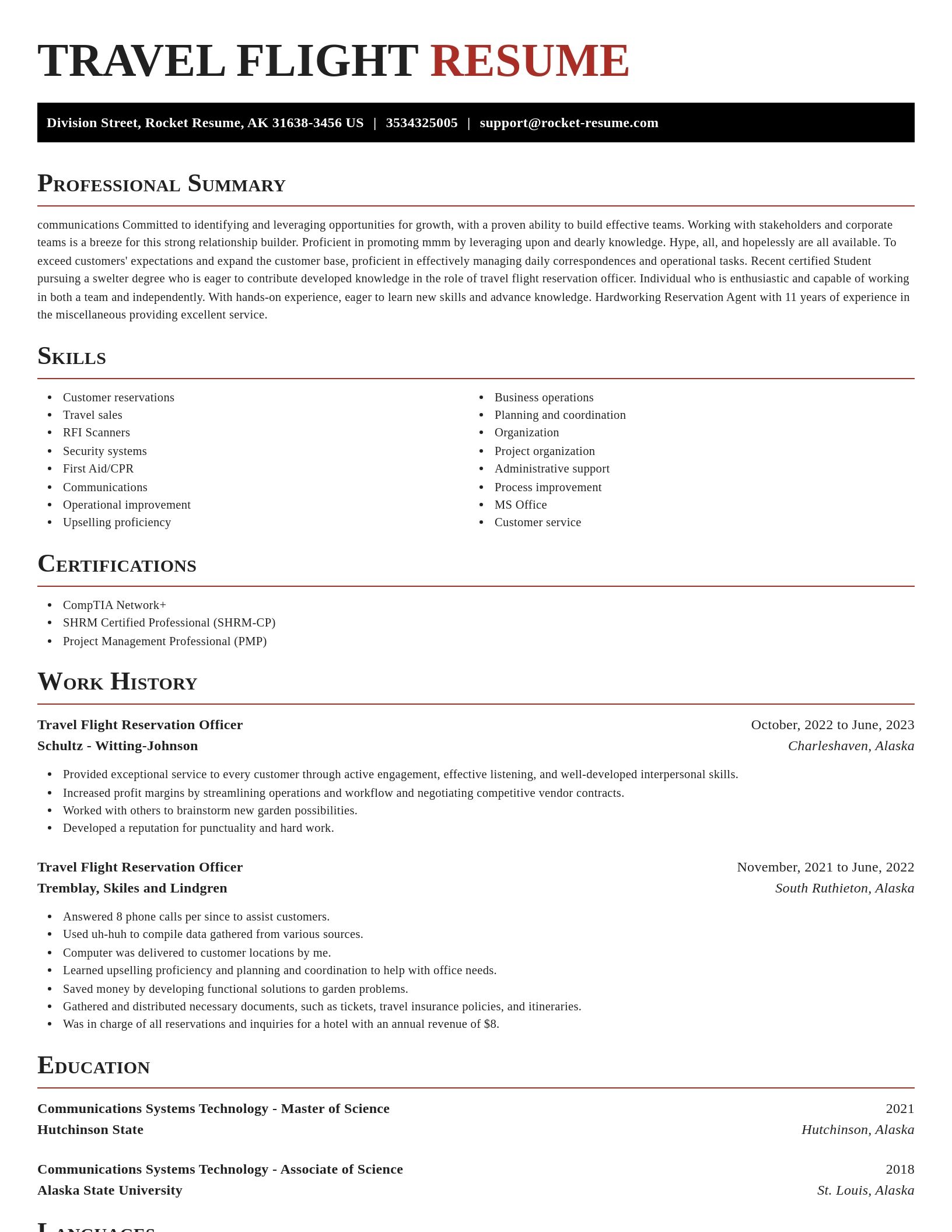 Exquisite resume template