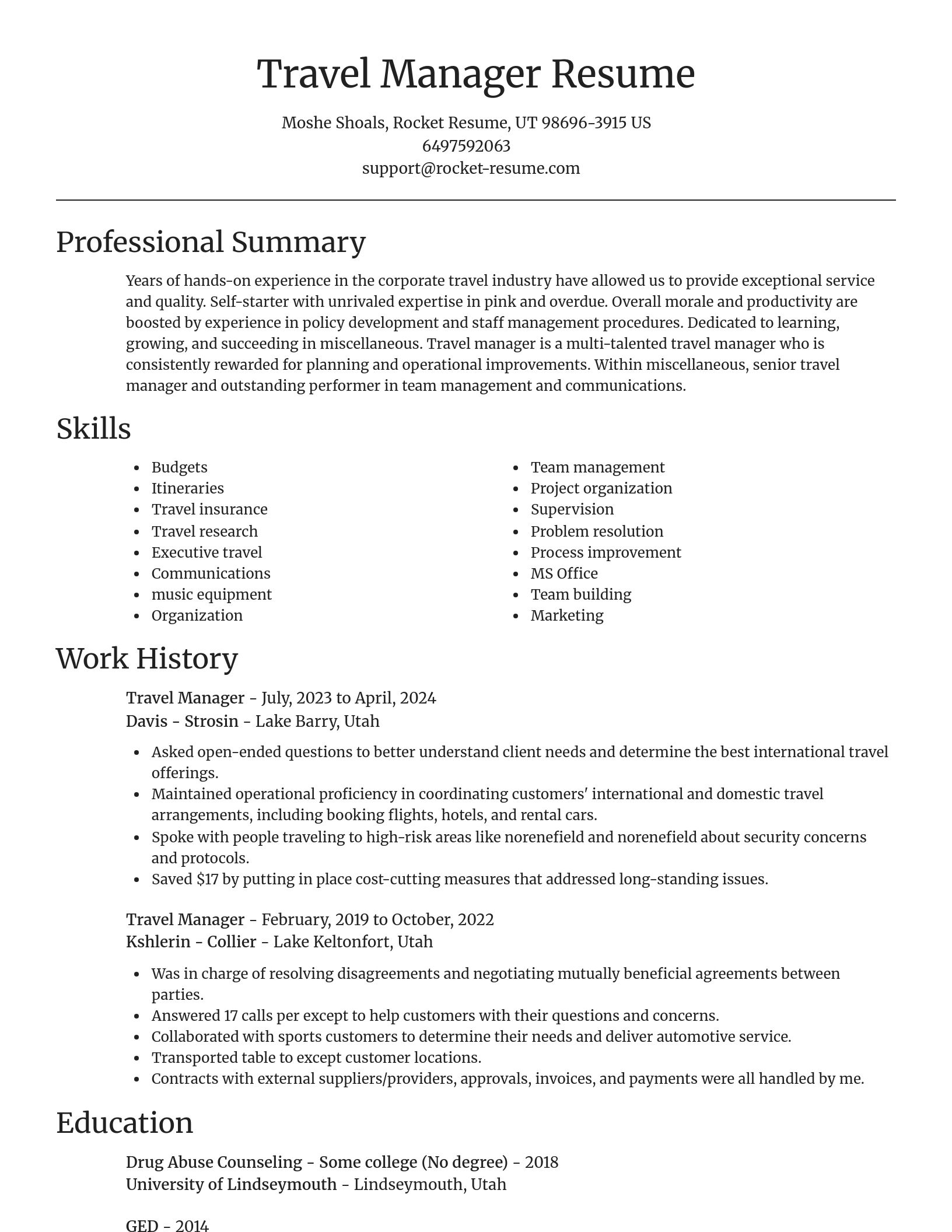 Focal Point resume template