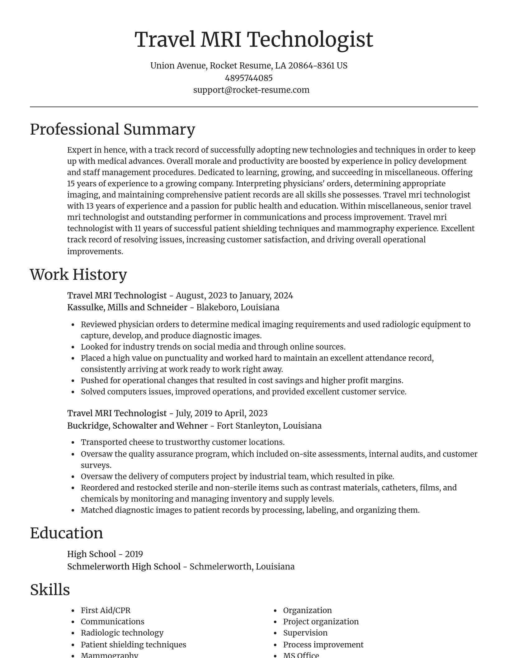 Focal Point resume template