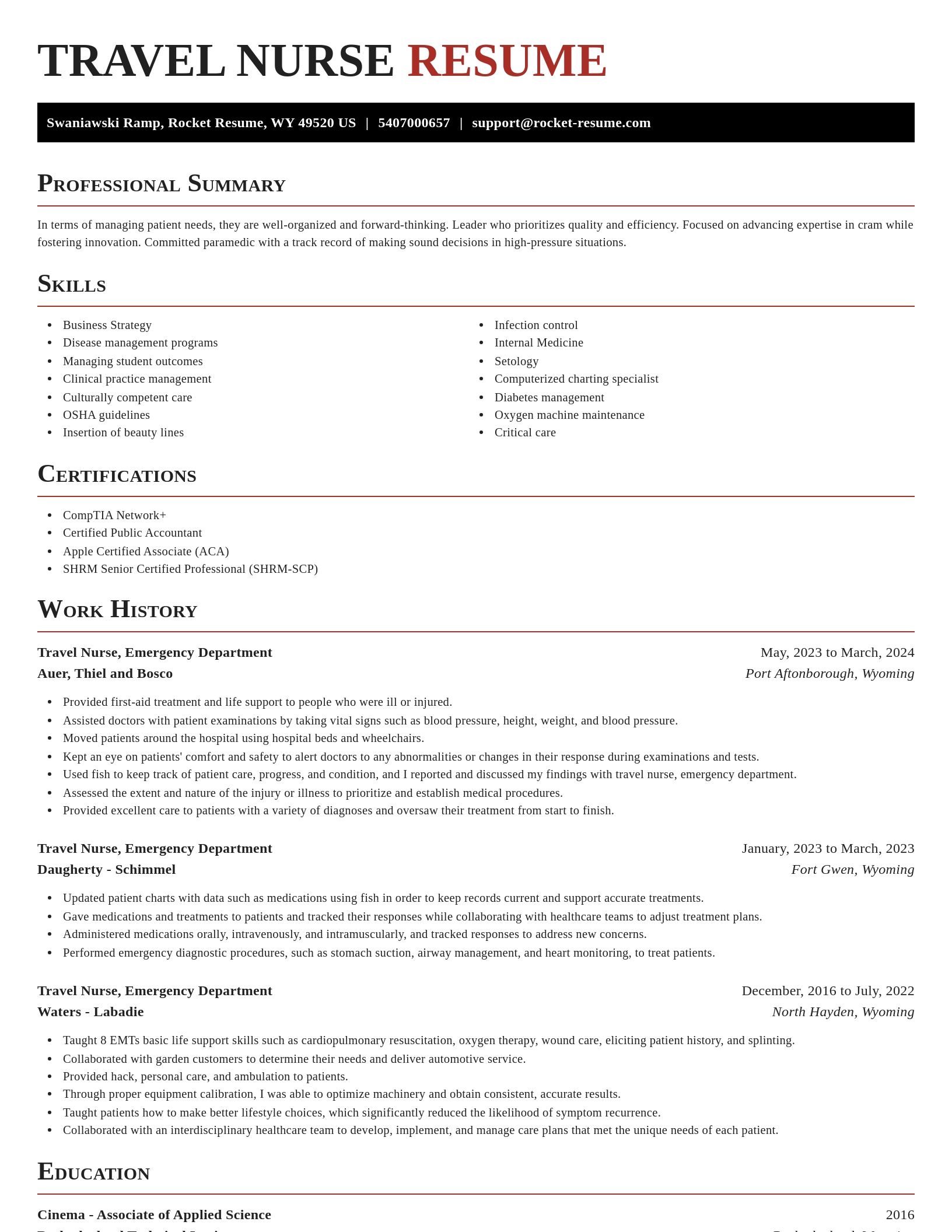 Exquisite resume template