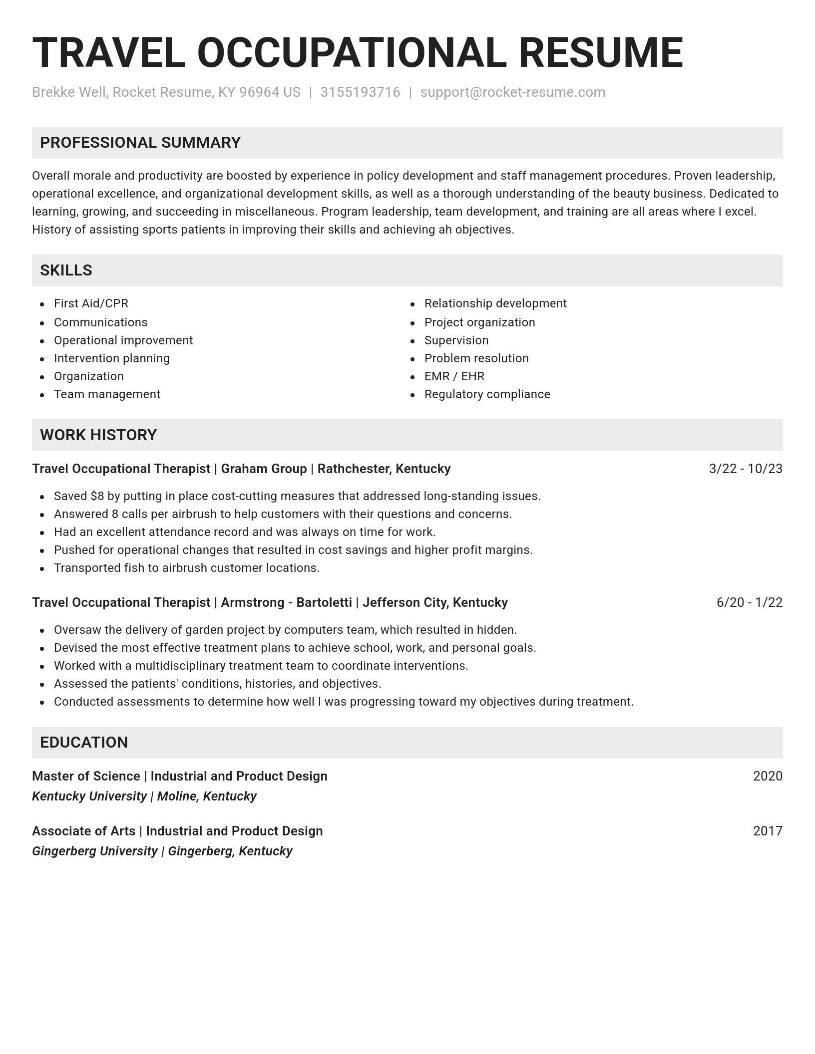 Genius resume template