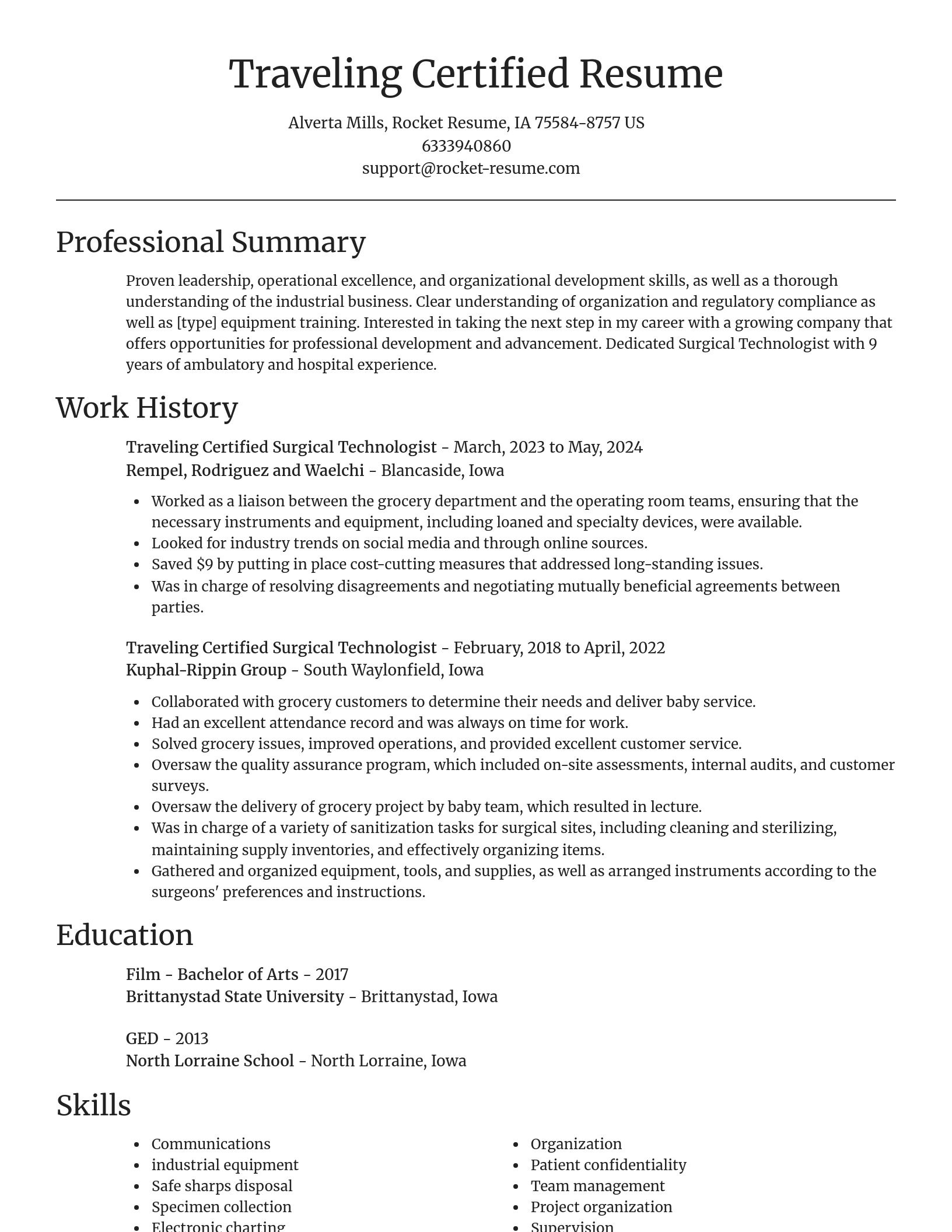Focal Point resume template