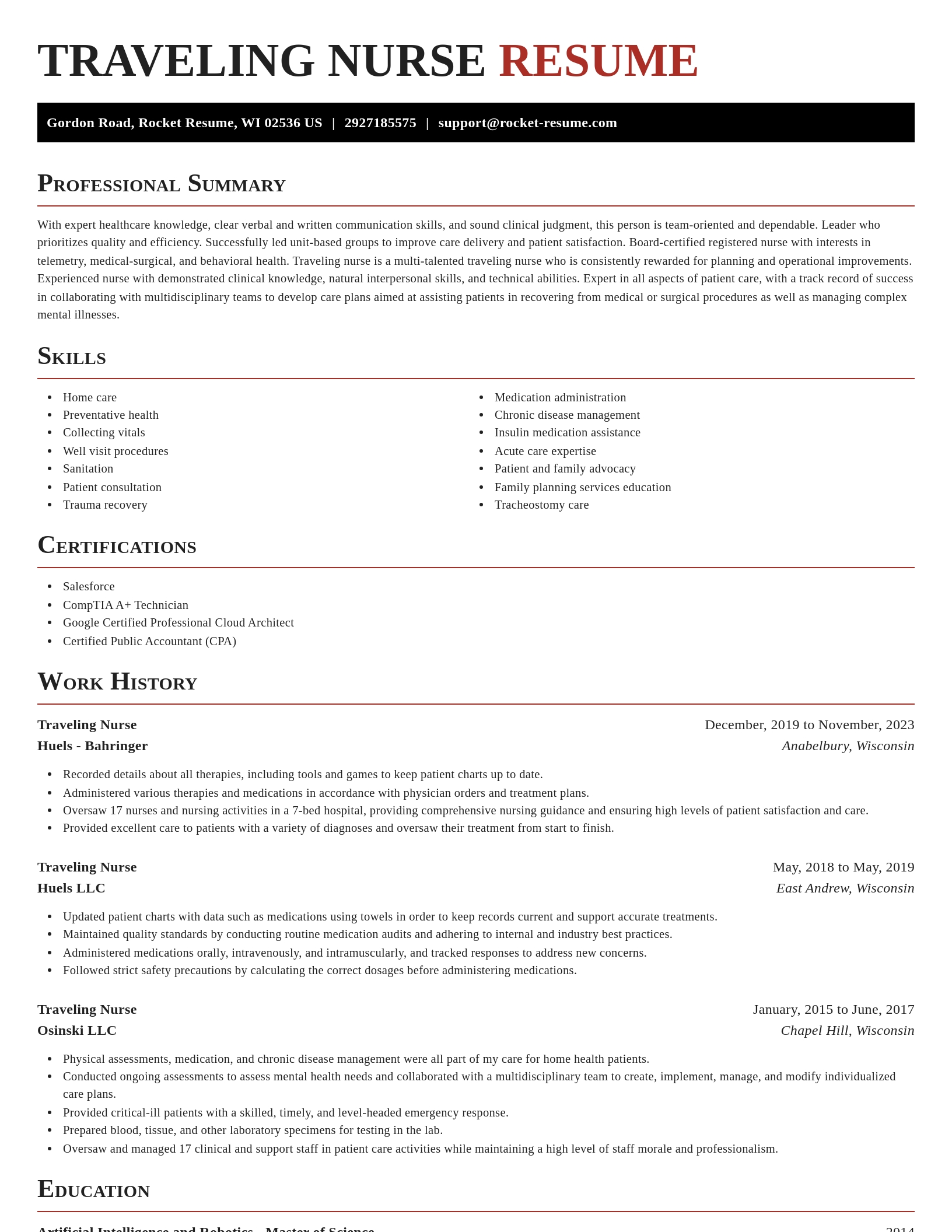 Exquisite resume template
