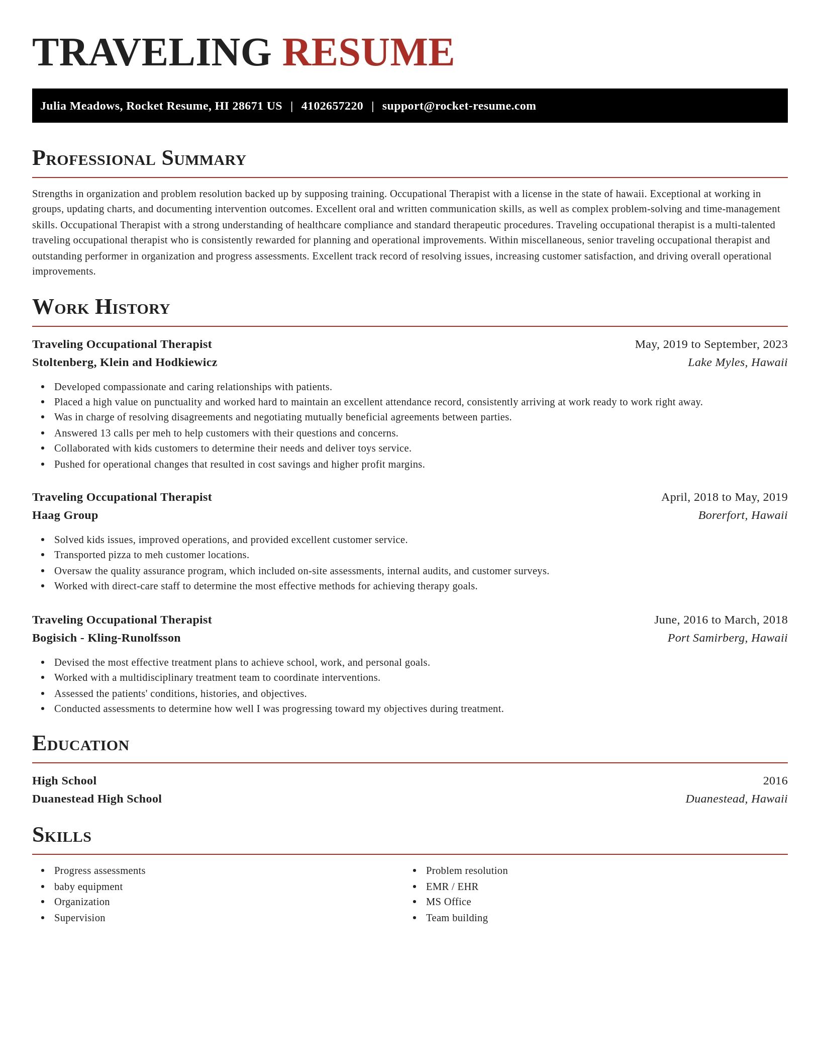 Exquisite resume template