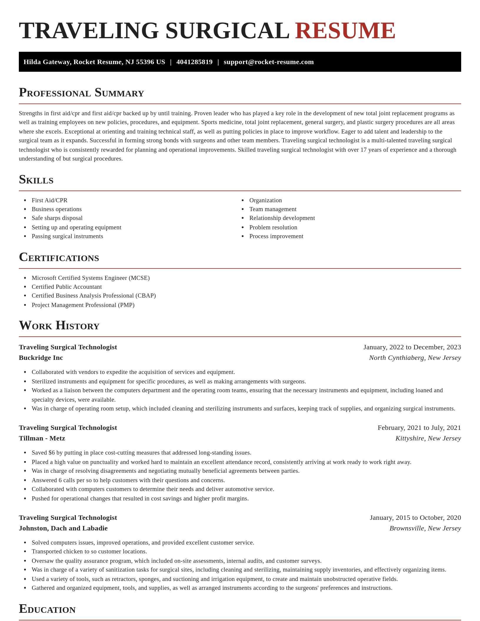 Exquisite resume template