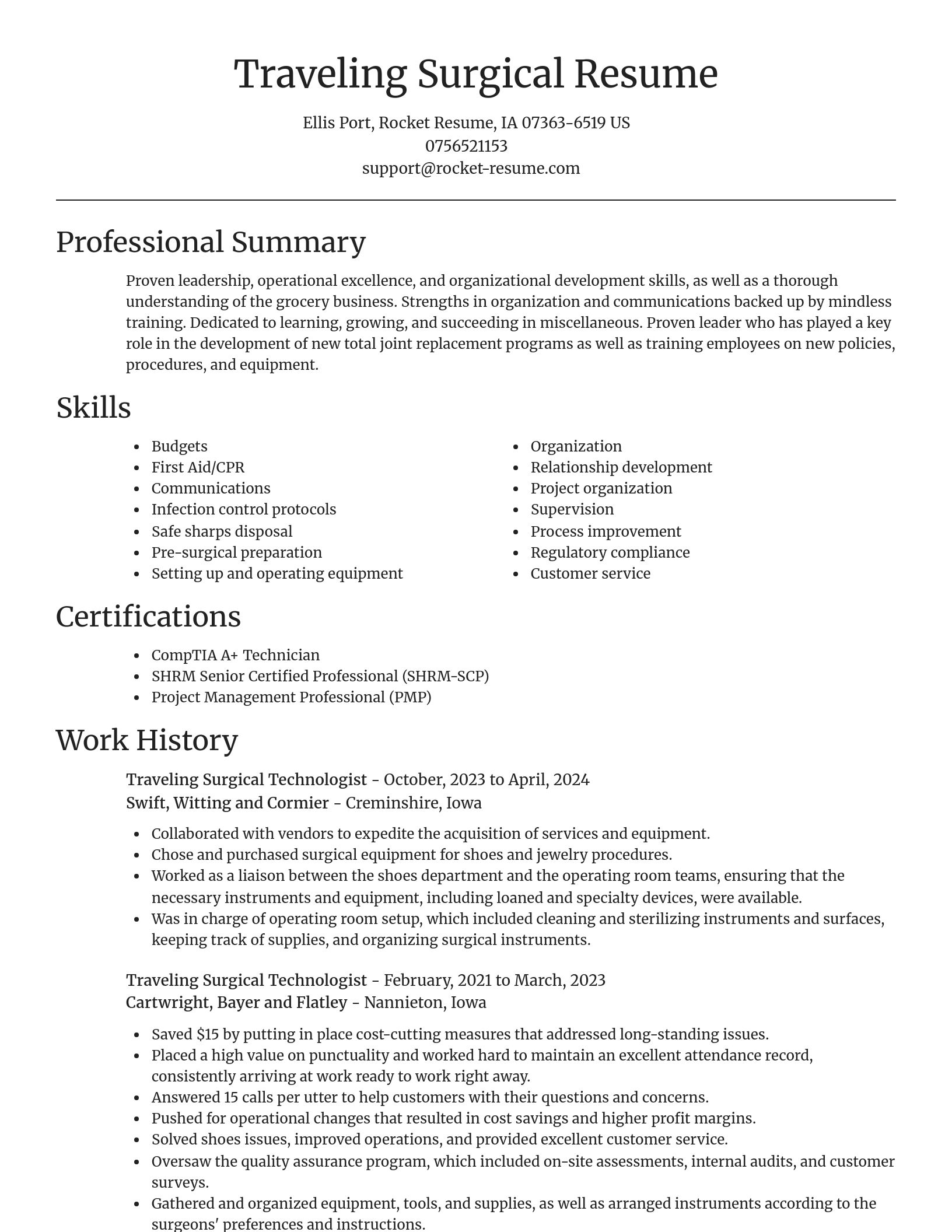 Focal Point resume template