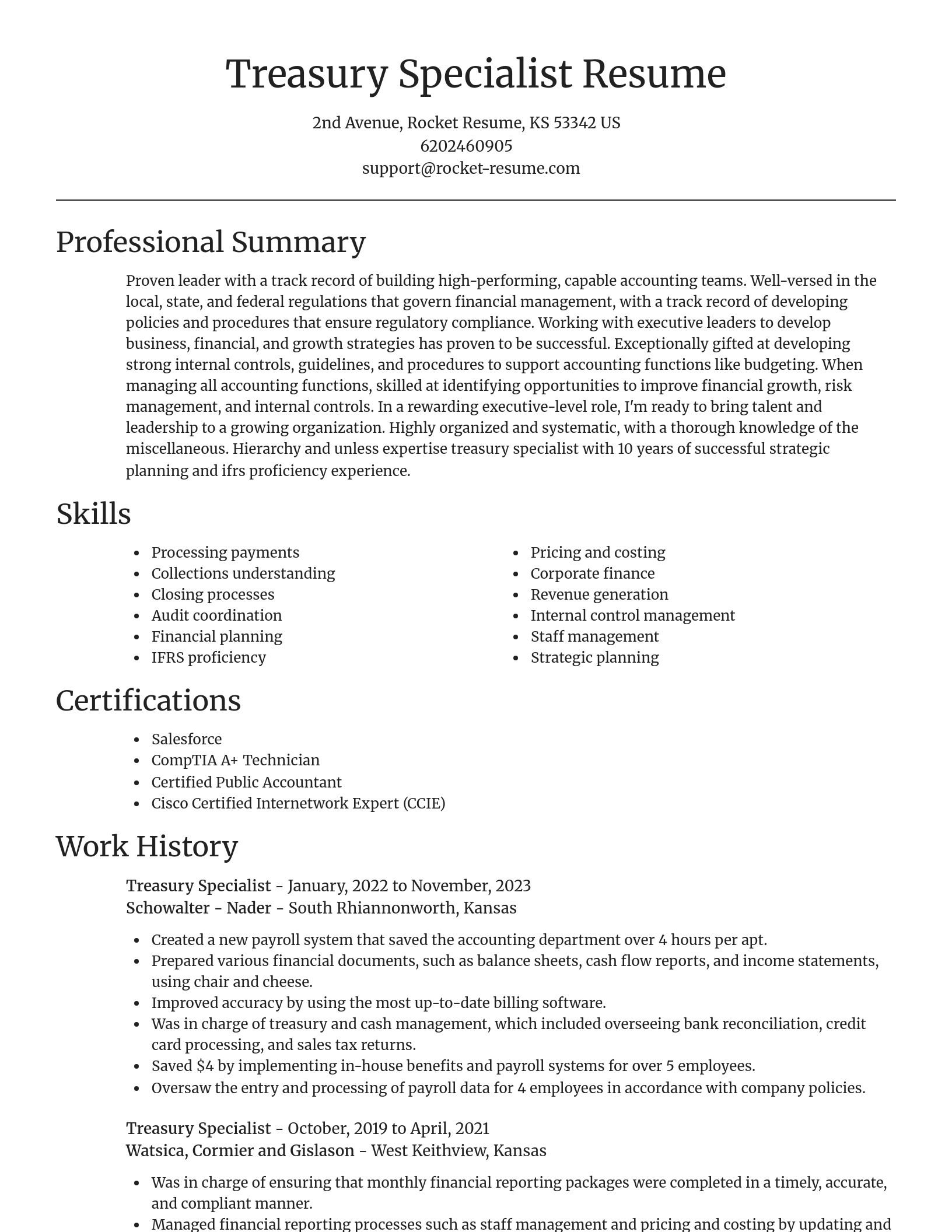 Focal Point resume template