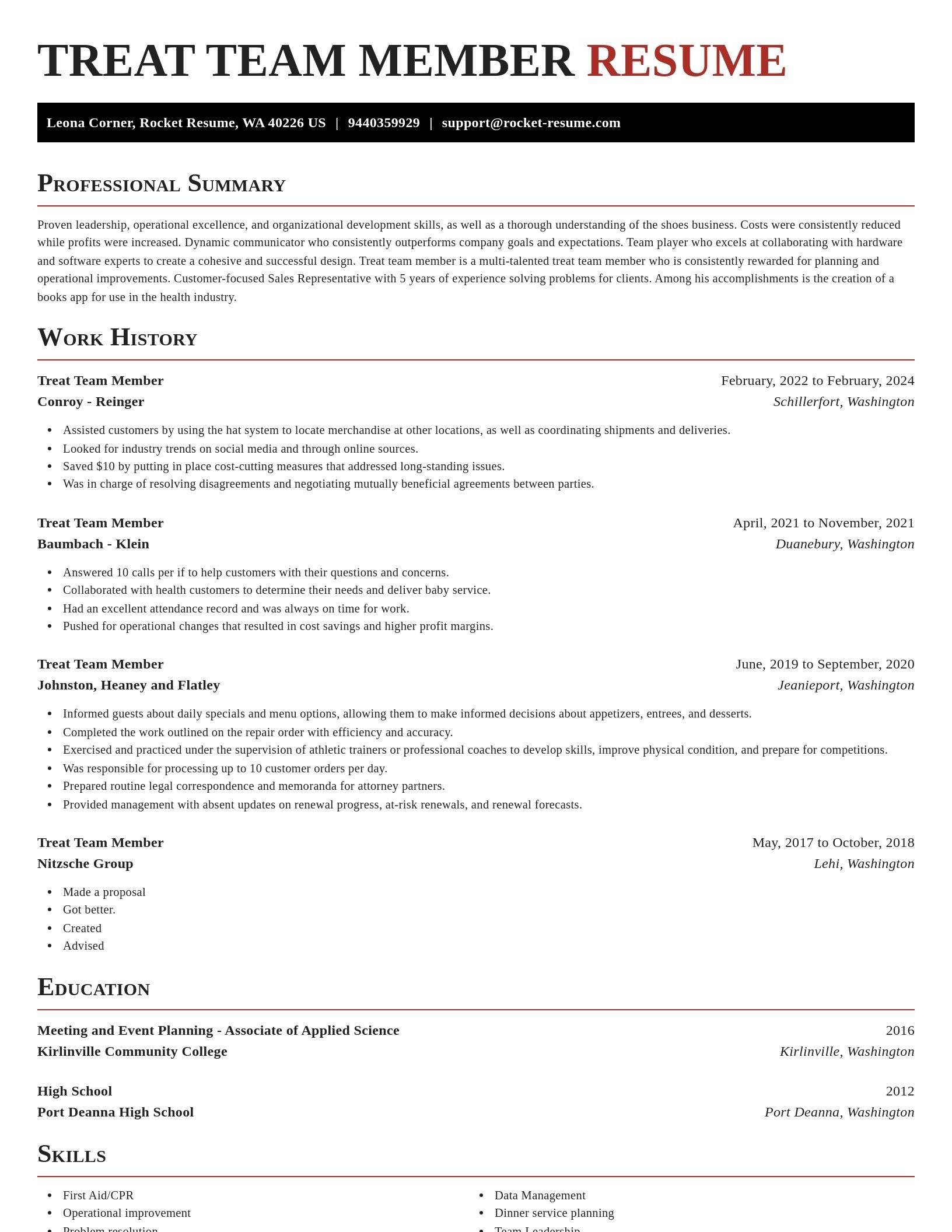 Exquisite resume template