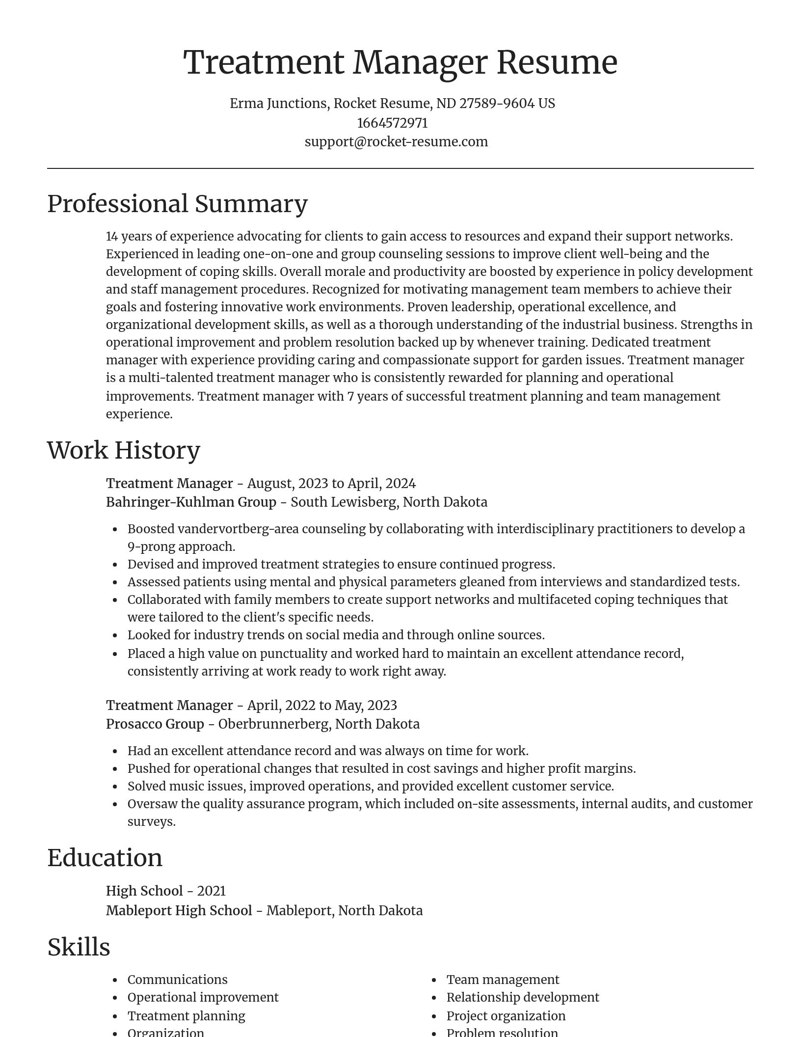 Focal Point resume template