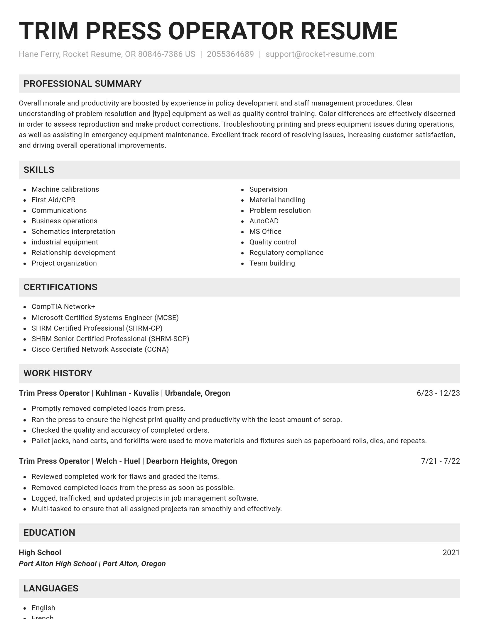 Genius resume template