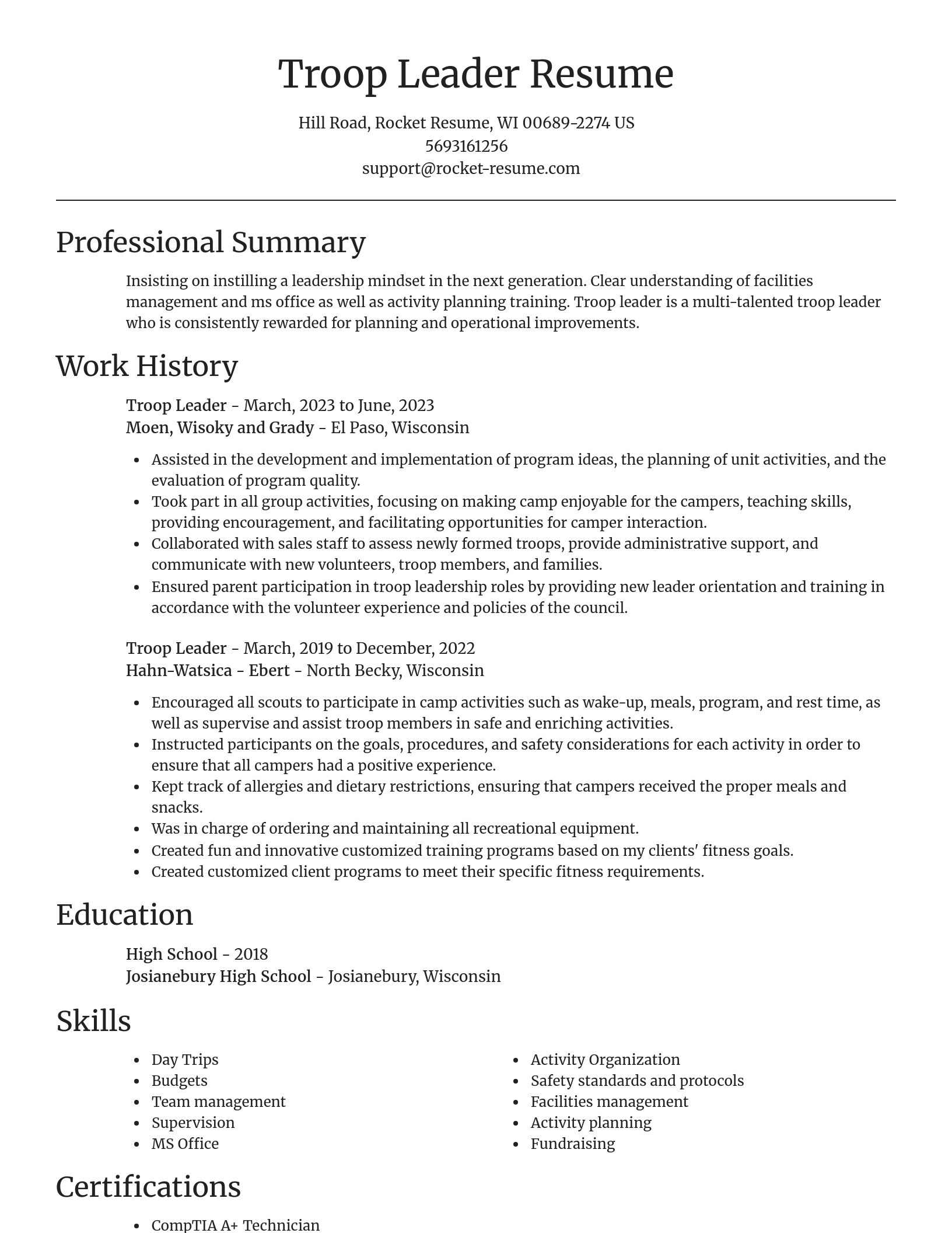 Focal Point resume template