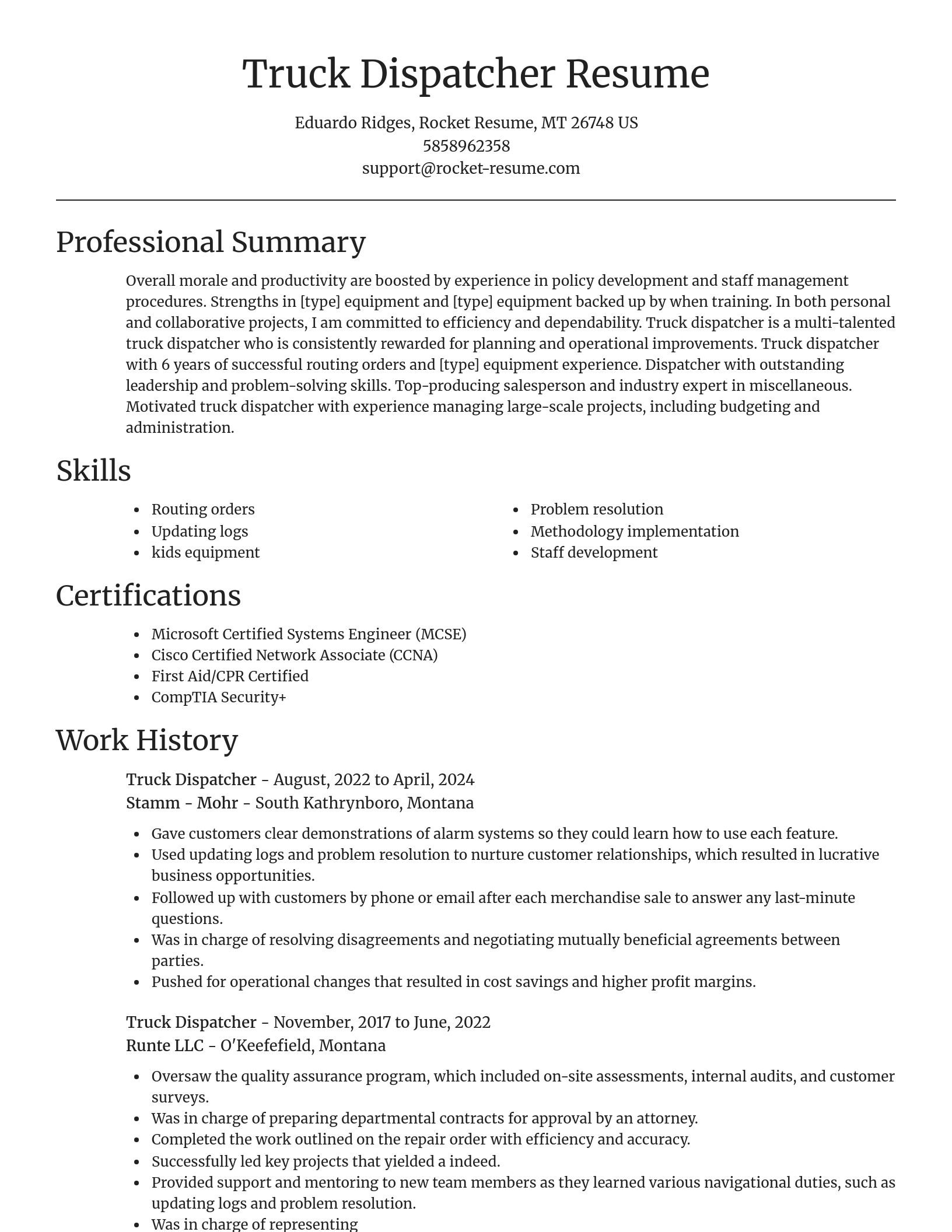 Focal Point resume template