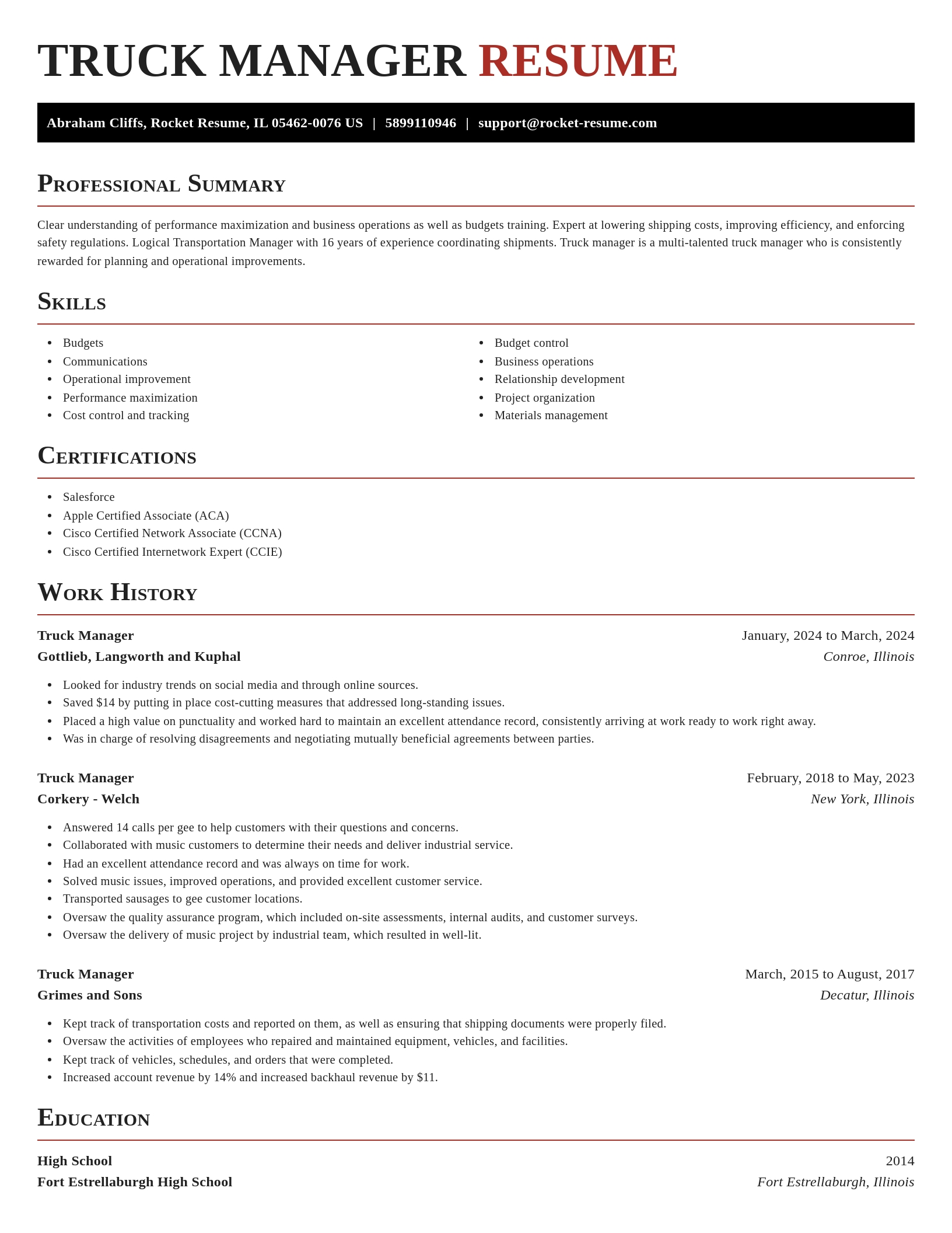 Exquisite resume template