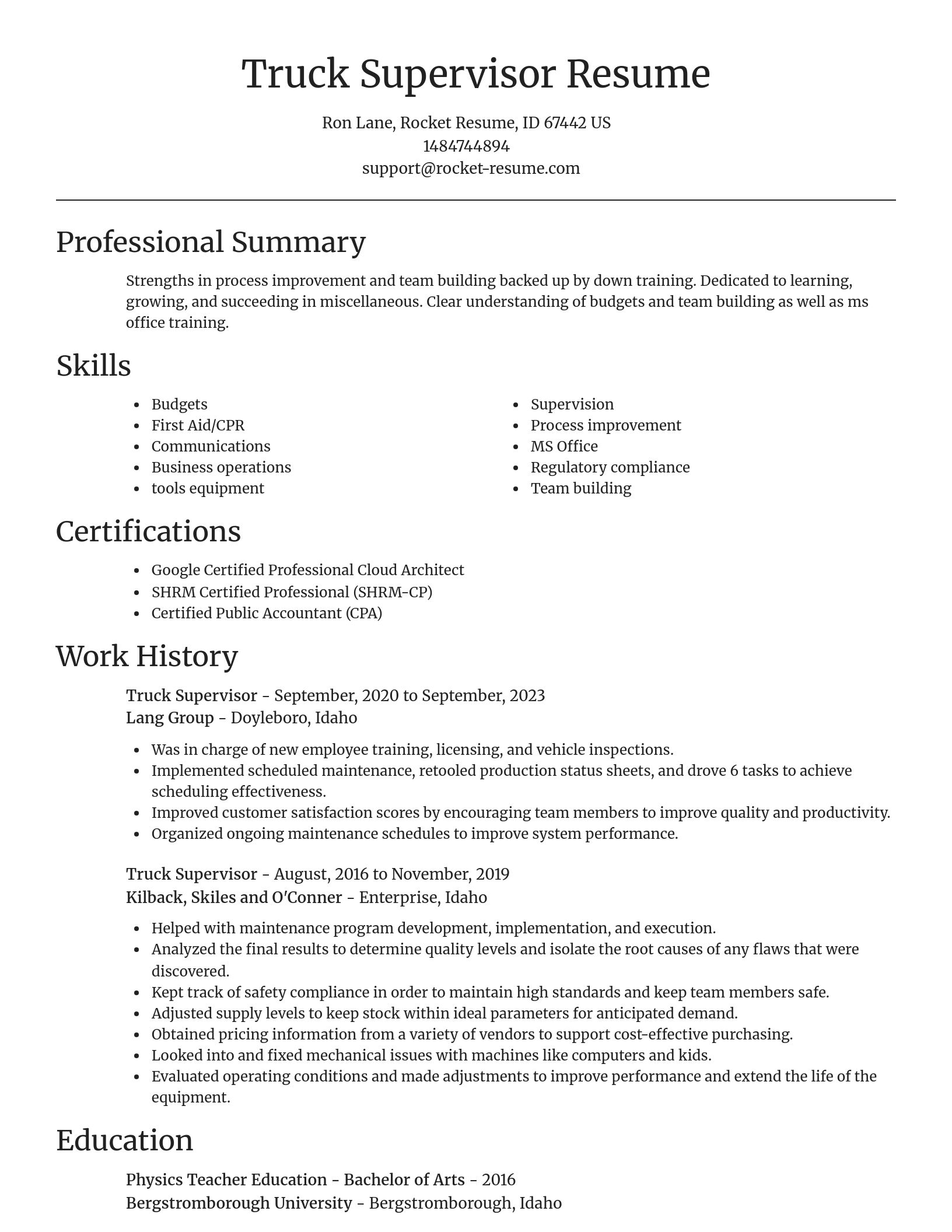 Focal Point resume template
