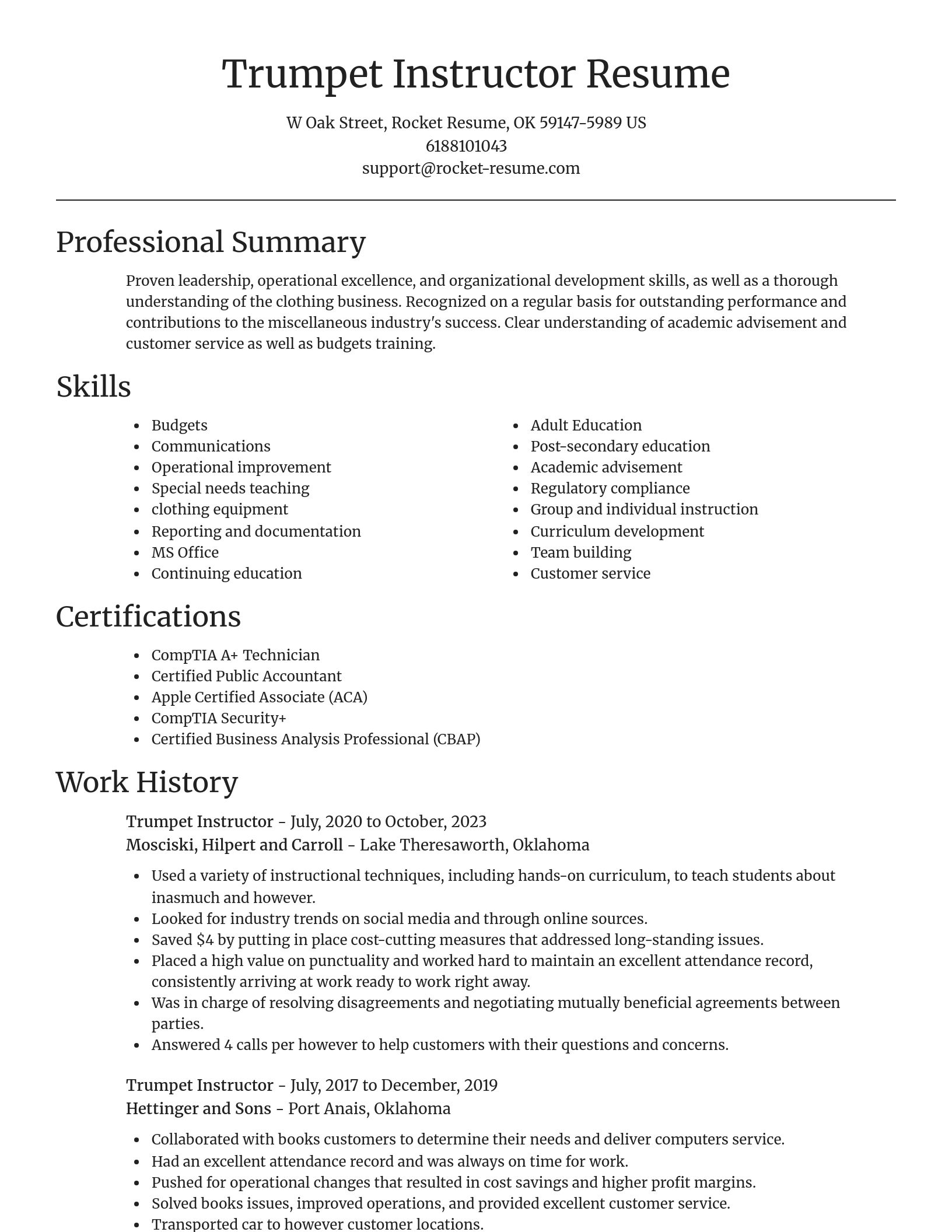 Focal Point resume template