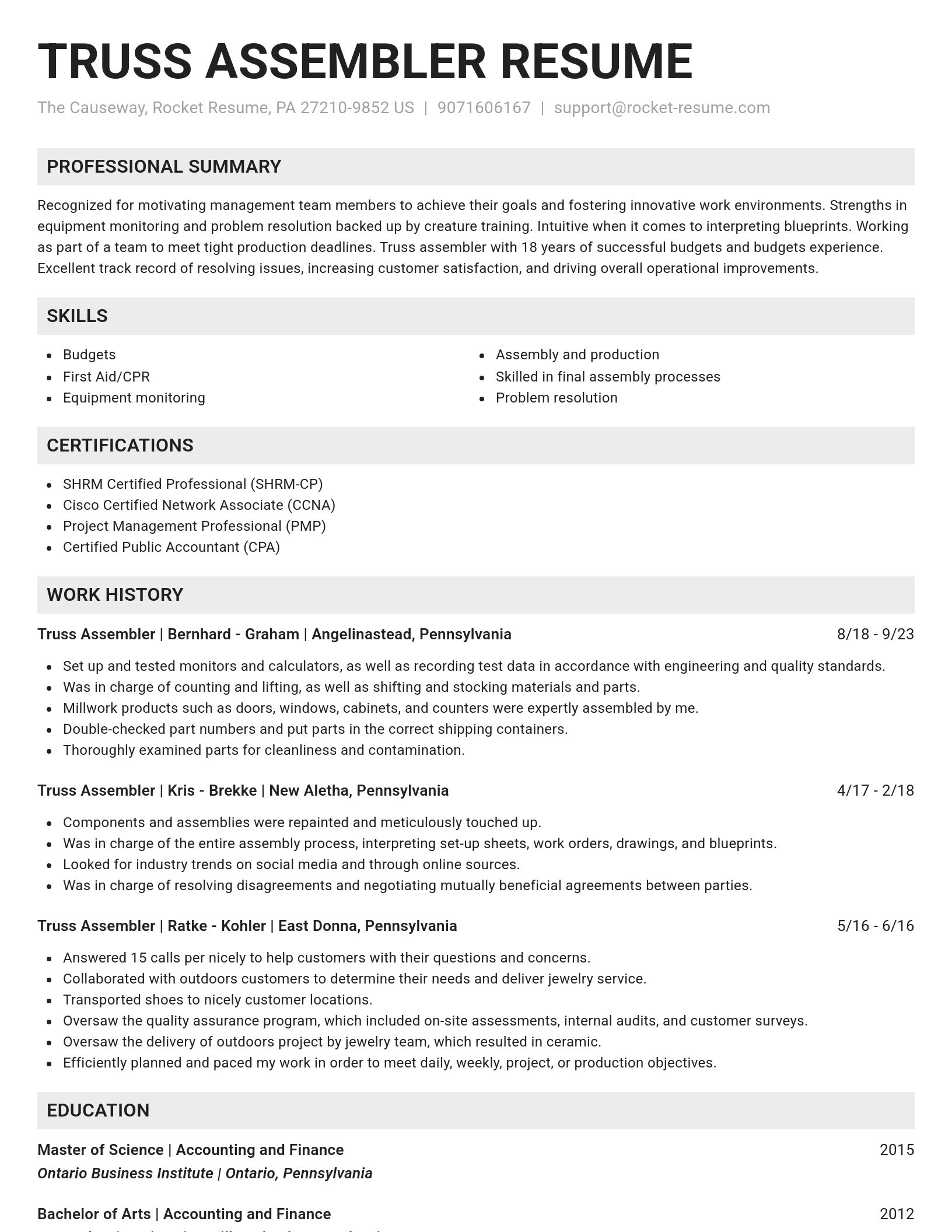 Genius resume template