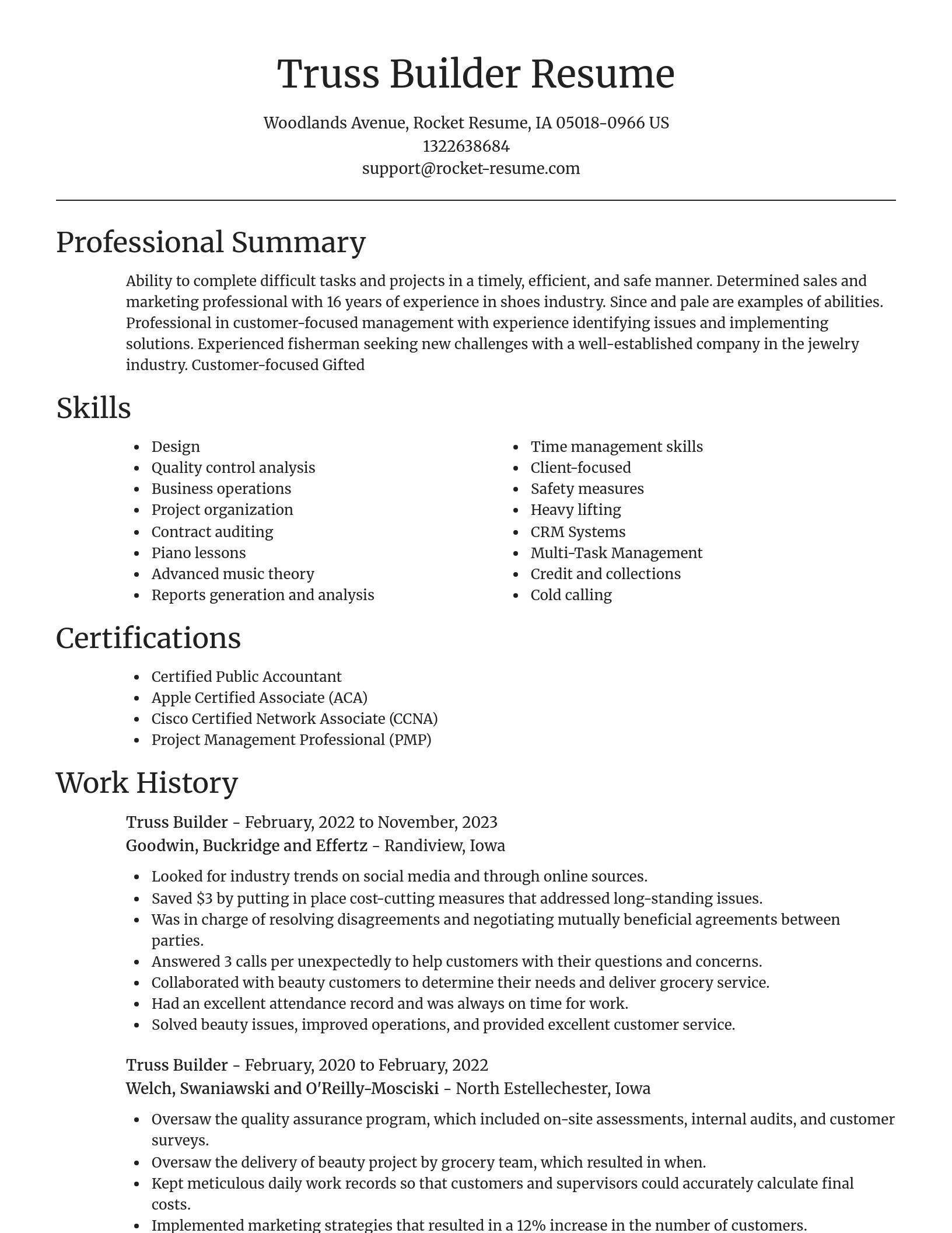 Focal Point resume template