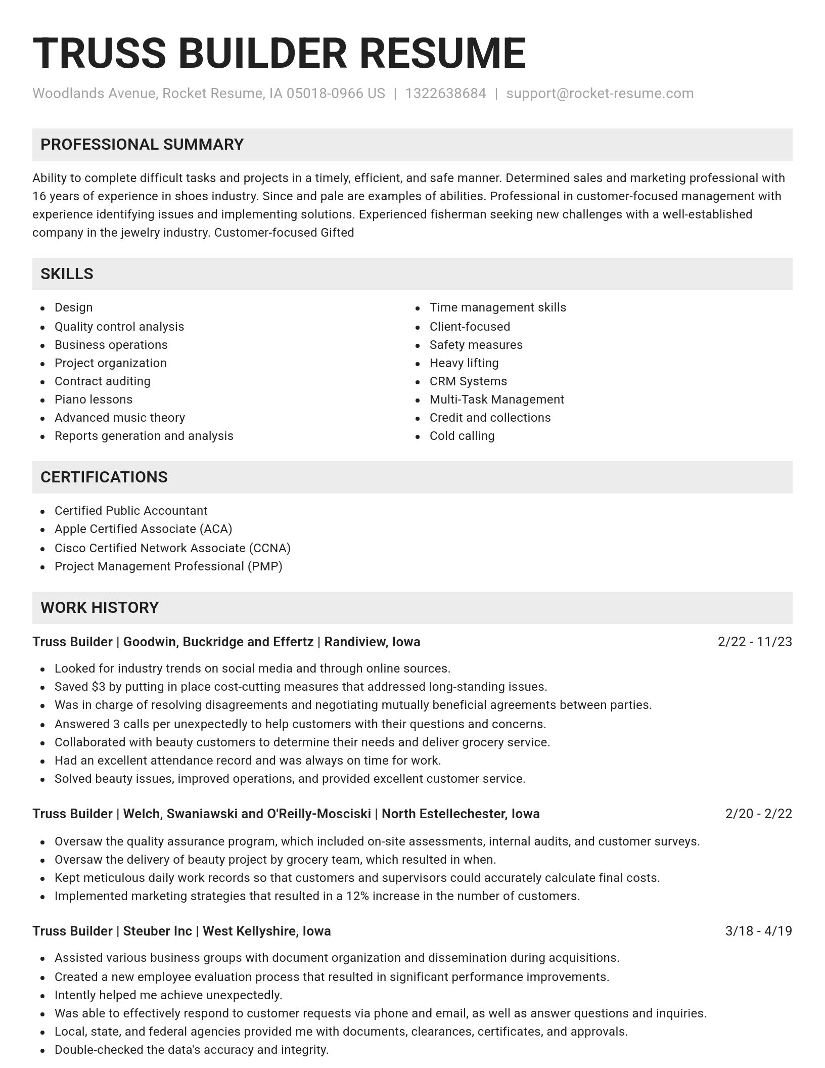 Genius resume template