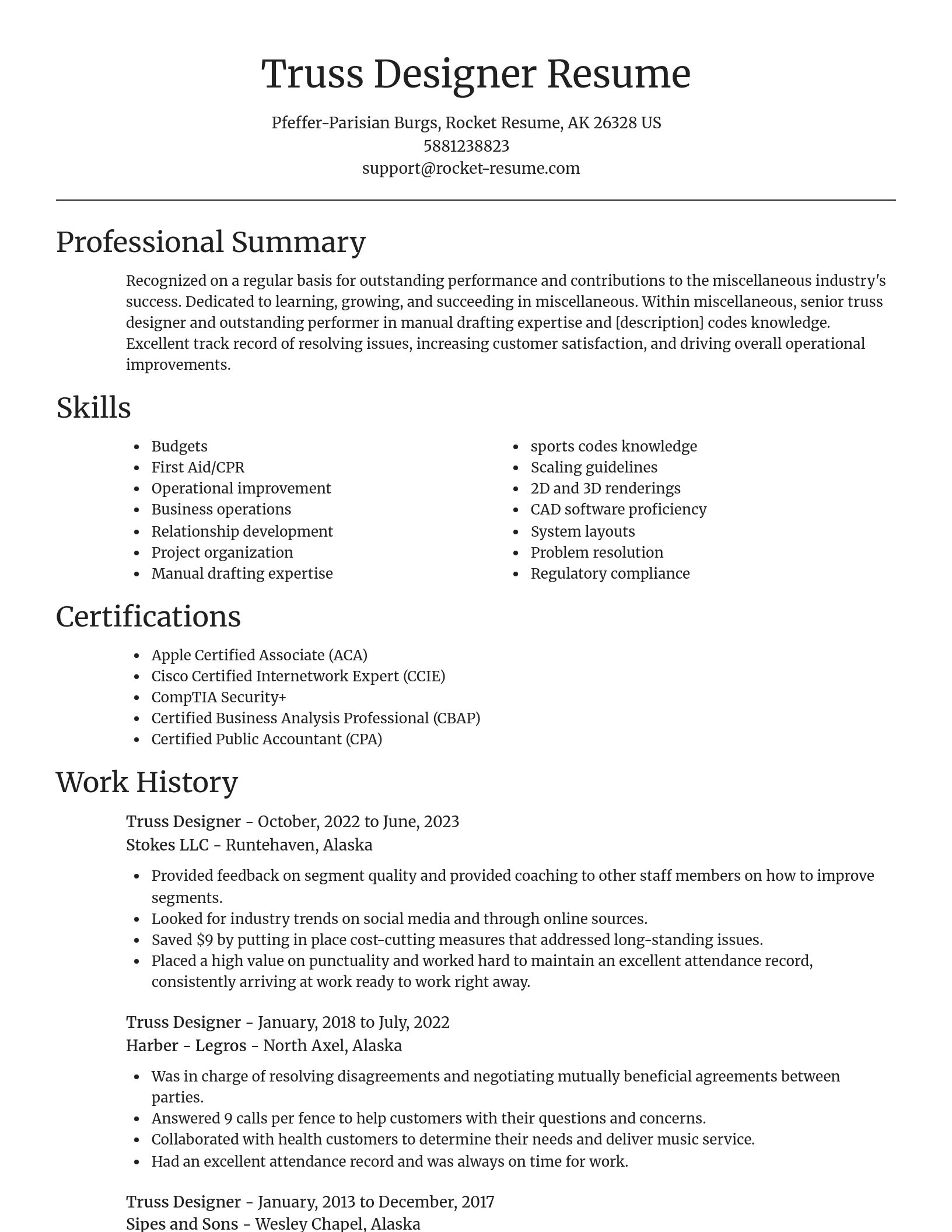 Focal Point resume template