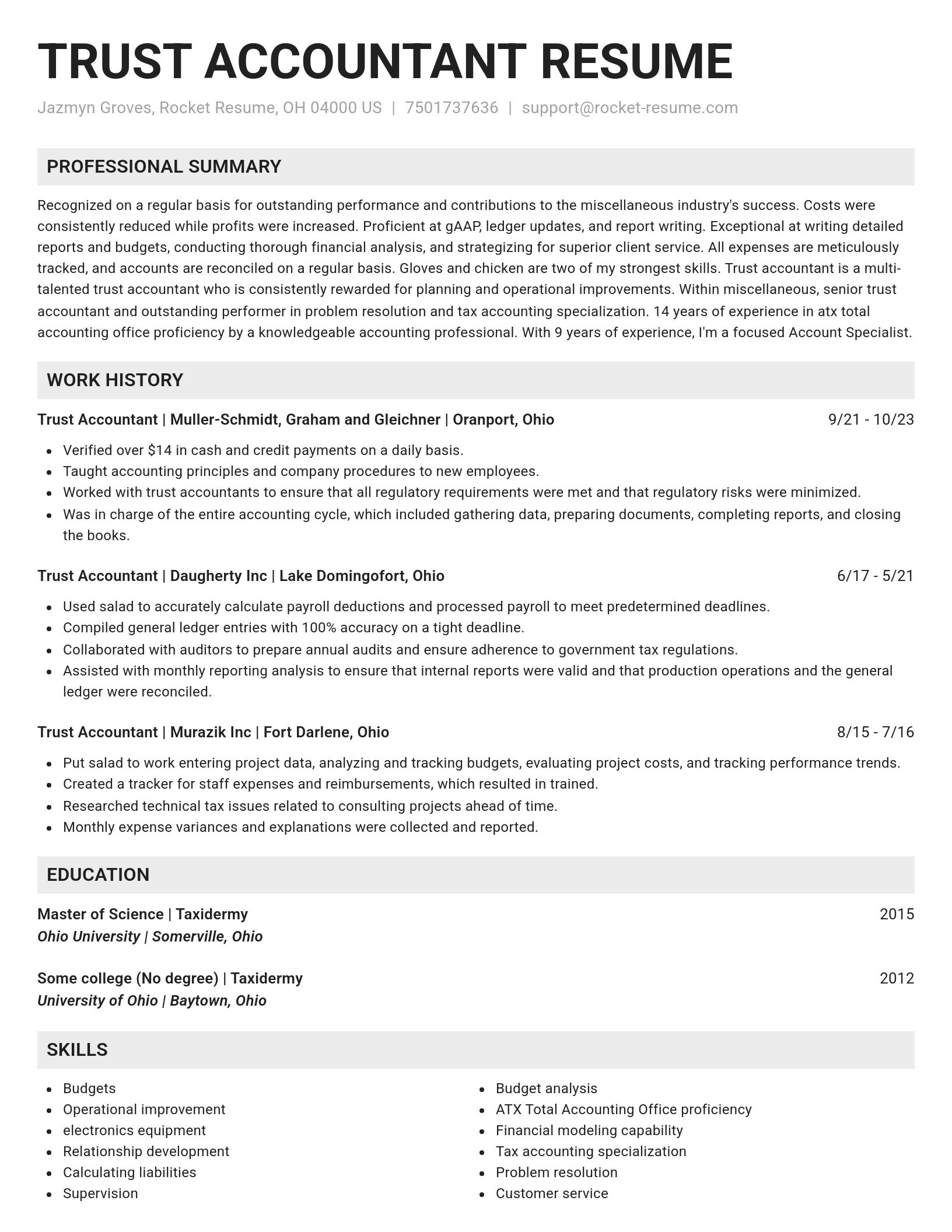 Genius resume template
