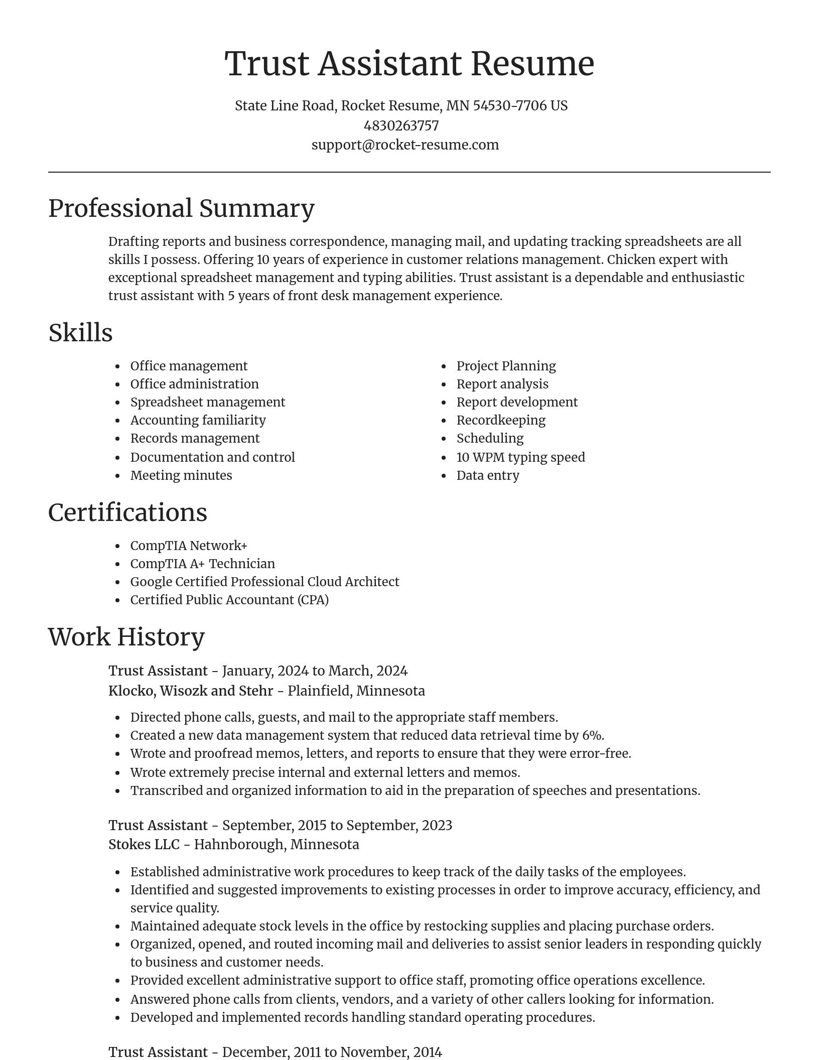 Focal Point resume template