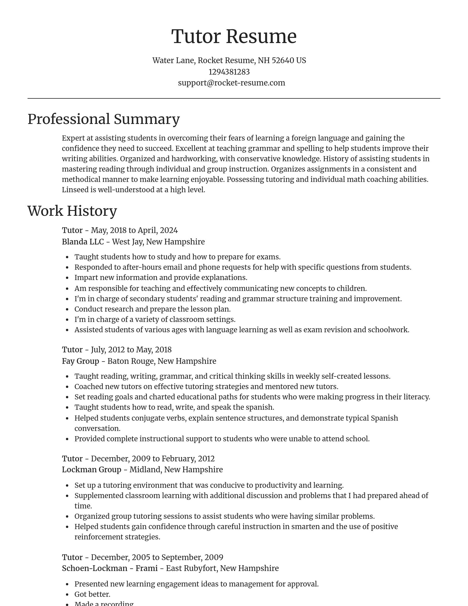 Focal Point resume template