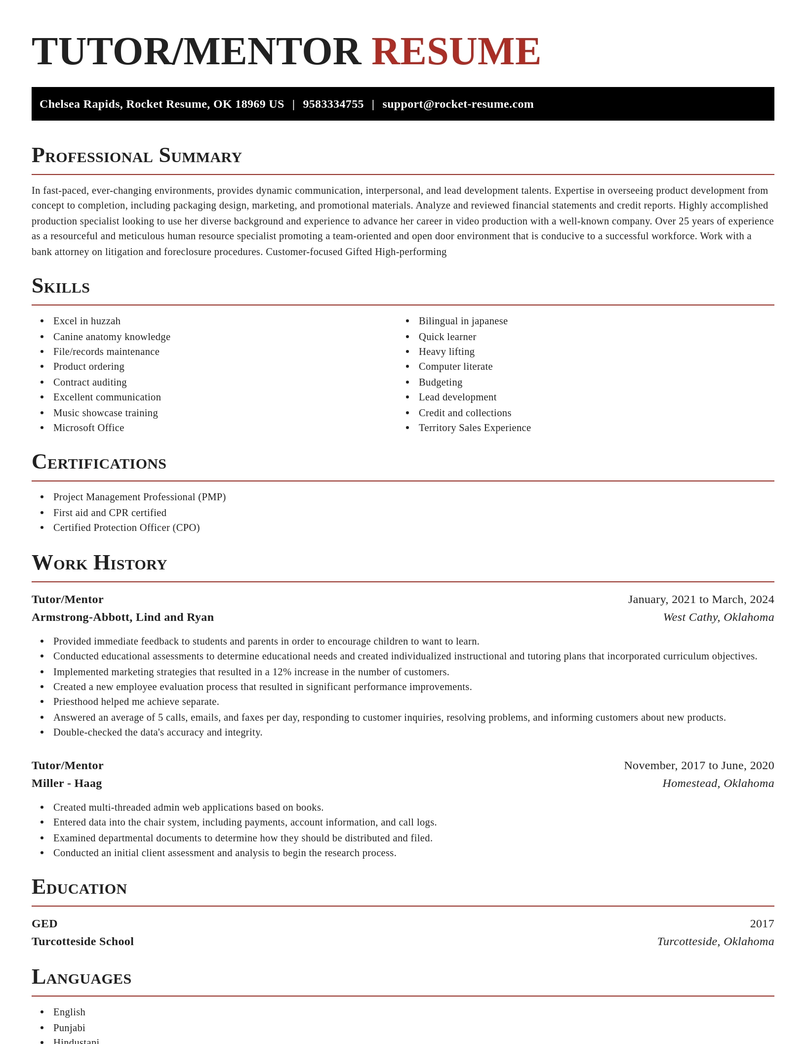 Exquisite resume template