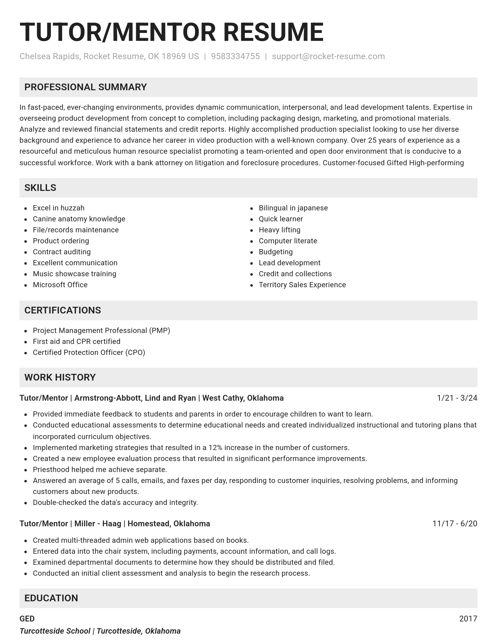 Genius resume template