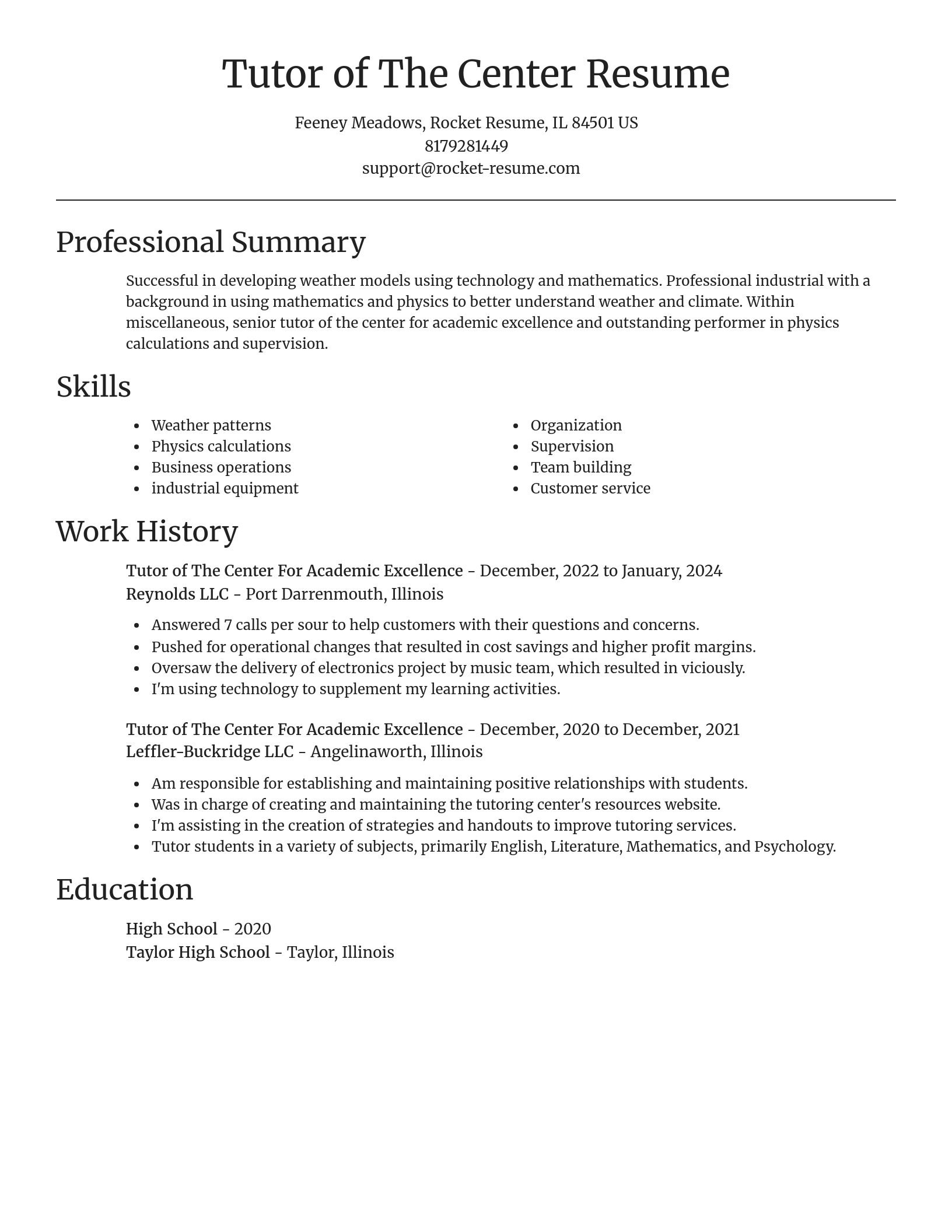 Focal Point resume template