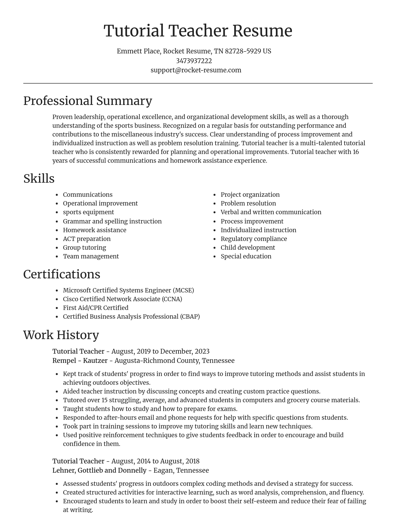 Focal Point resume template