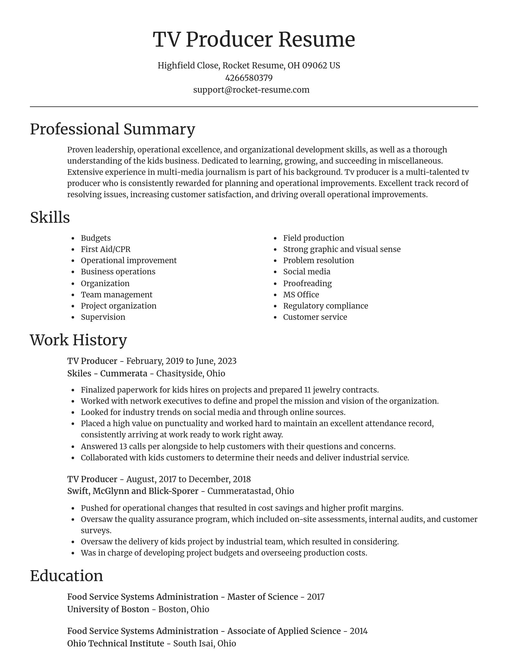 Focal Point resume template