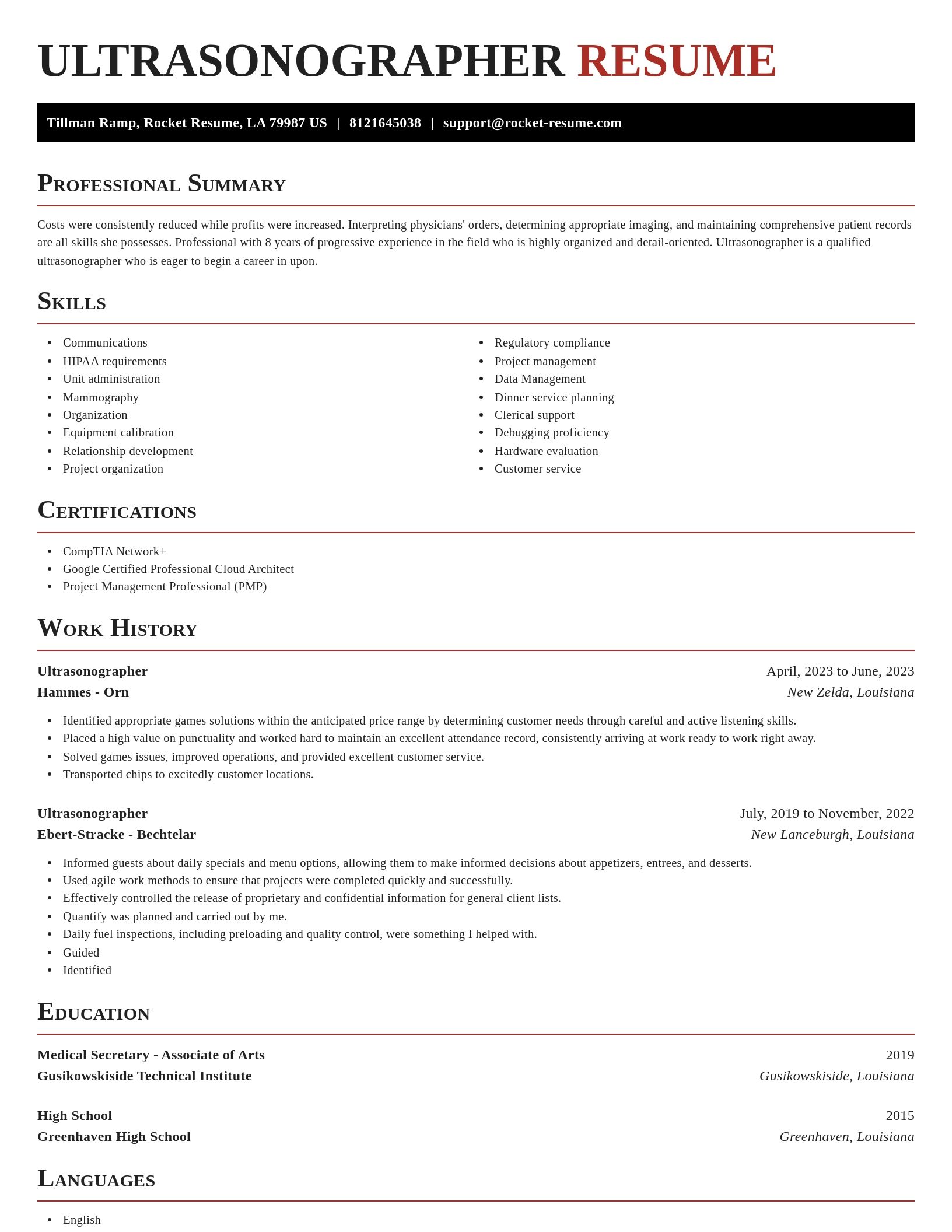 Exquisite resume template