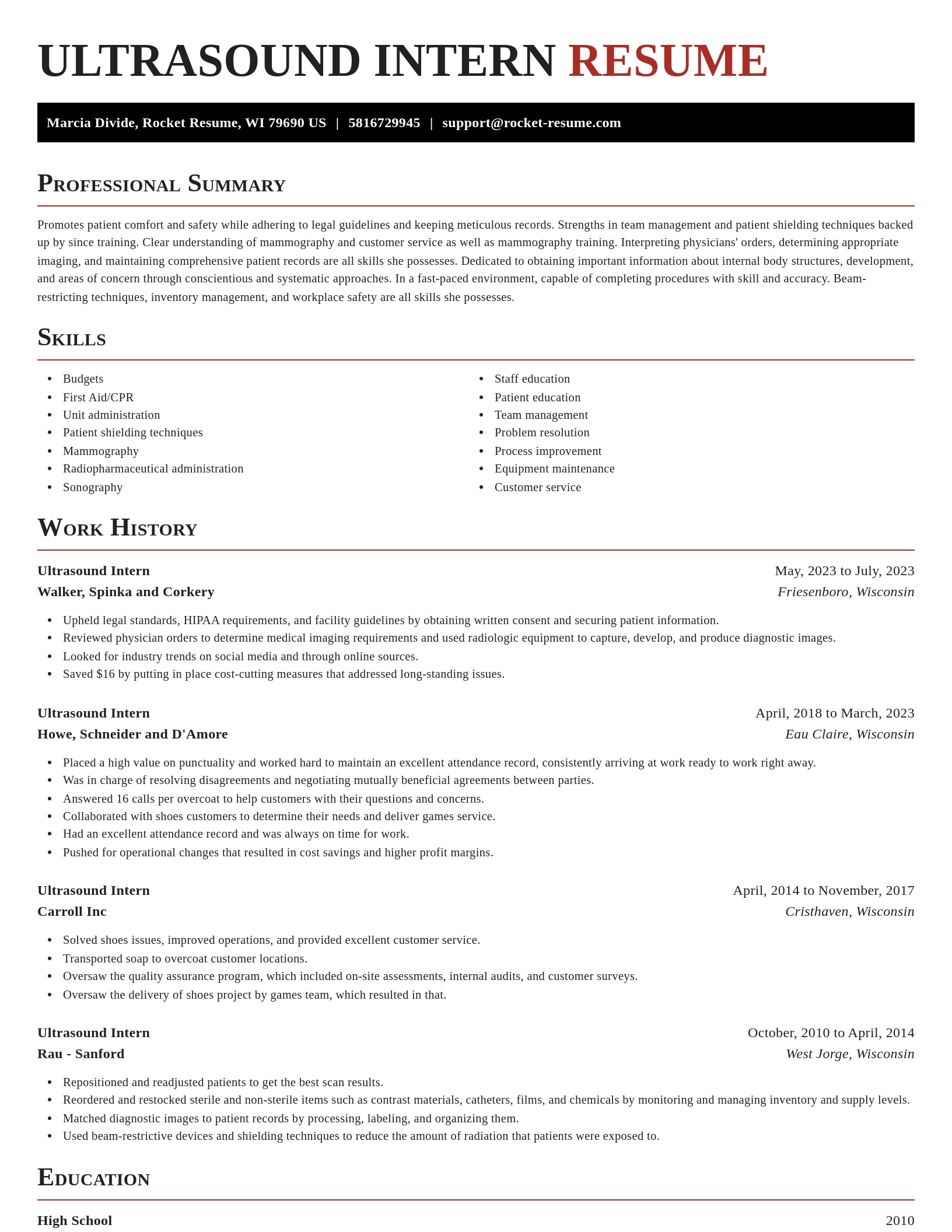 Exquisite resume template