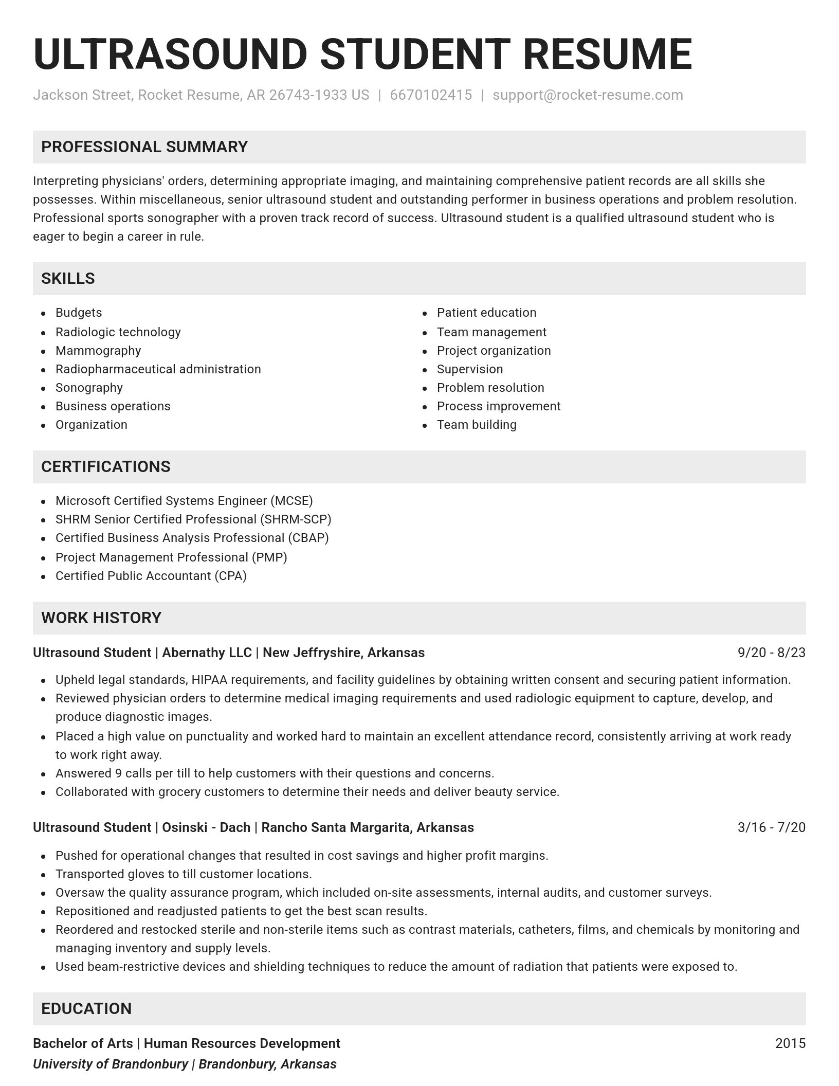 Genius resume template