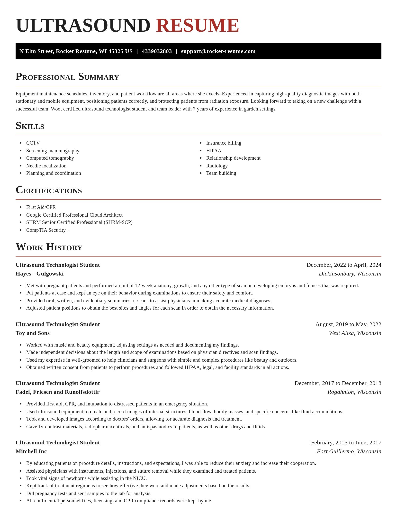 Exquisite resume template