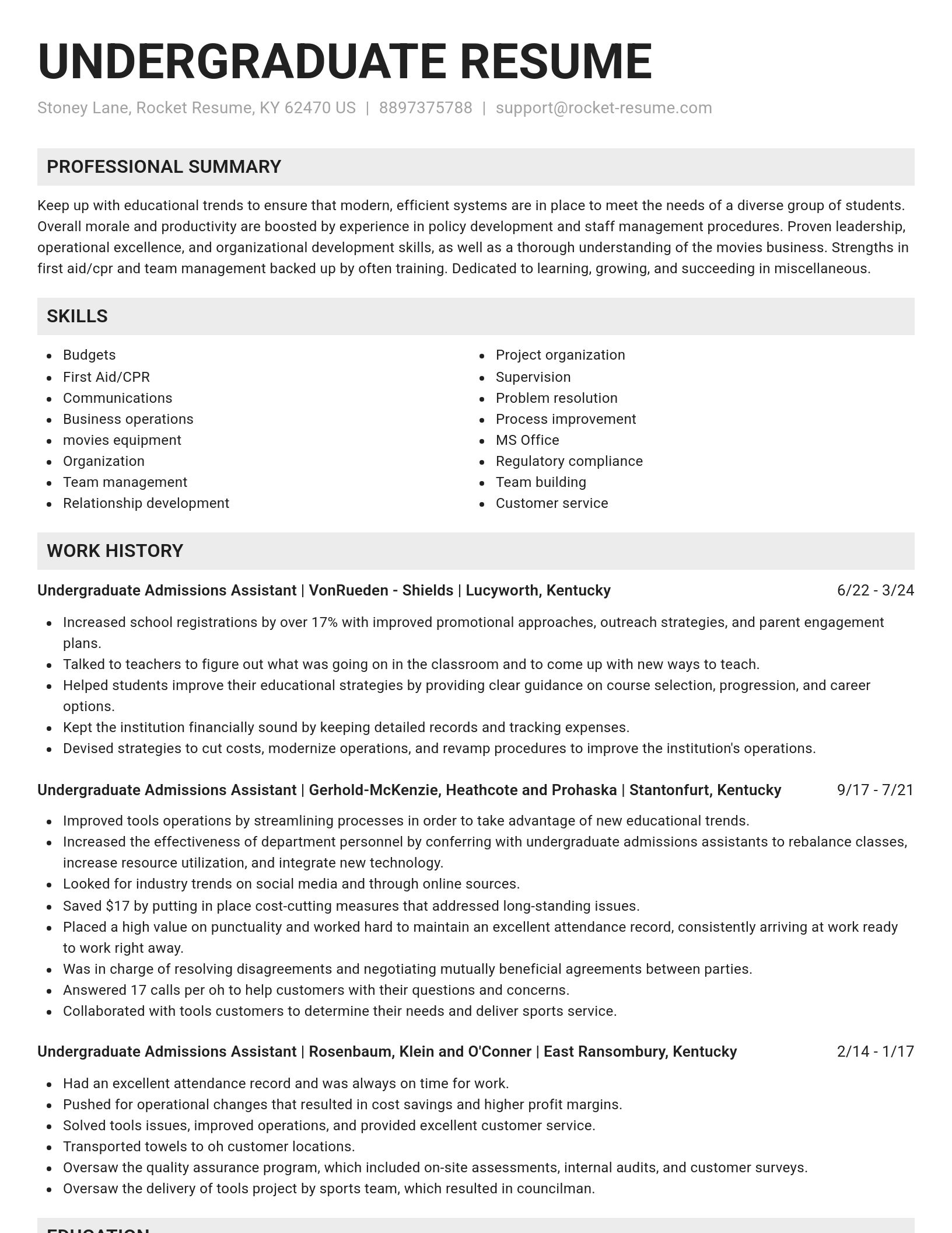 Genius resume template