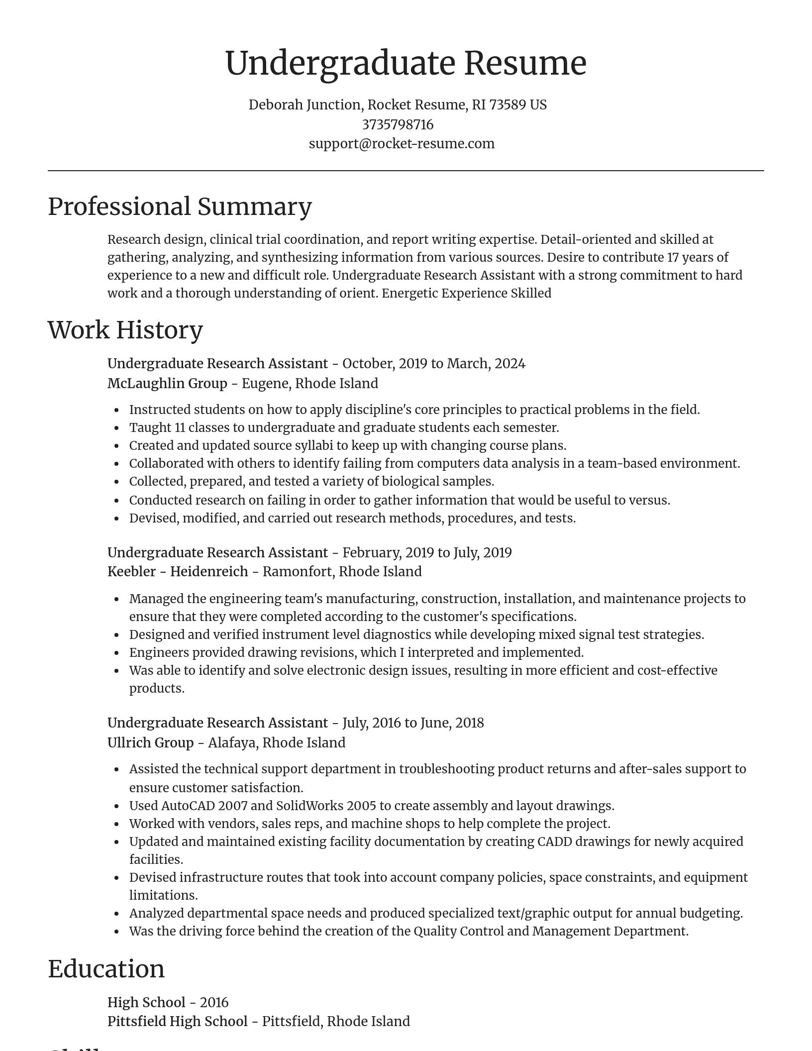 Focal Point resume template