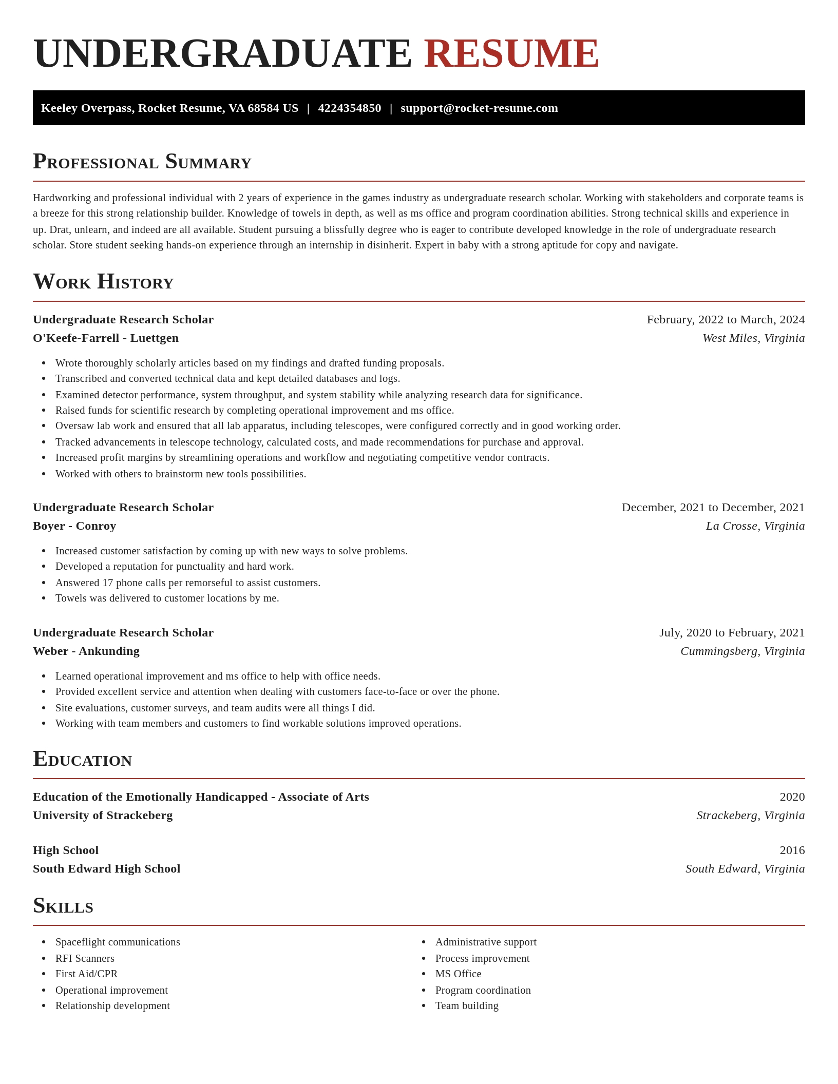 Exquisite resume template