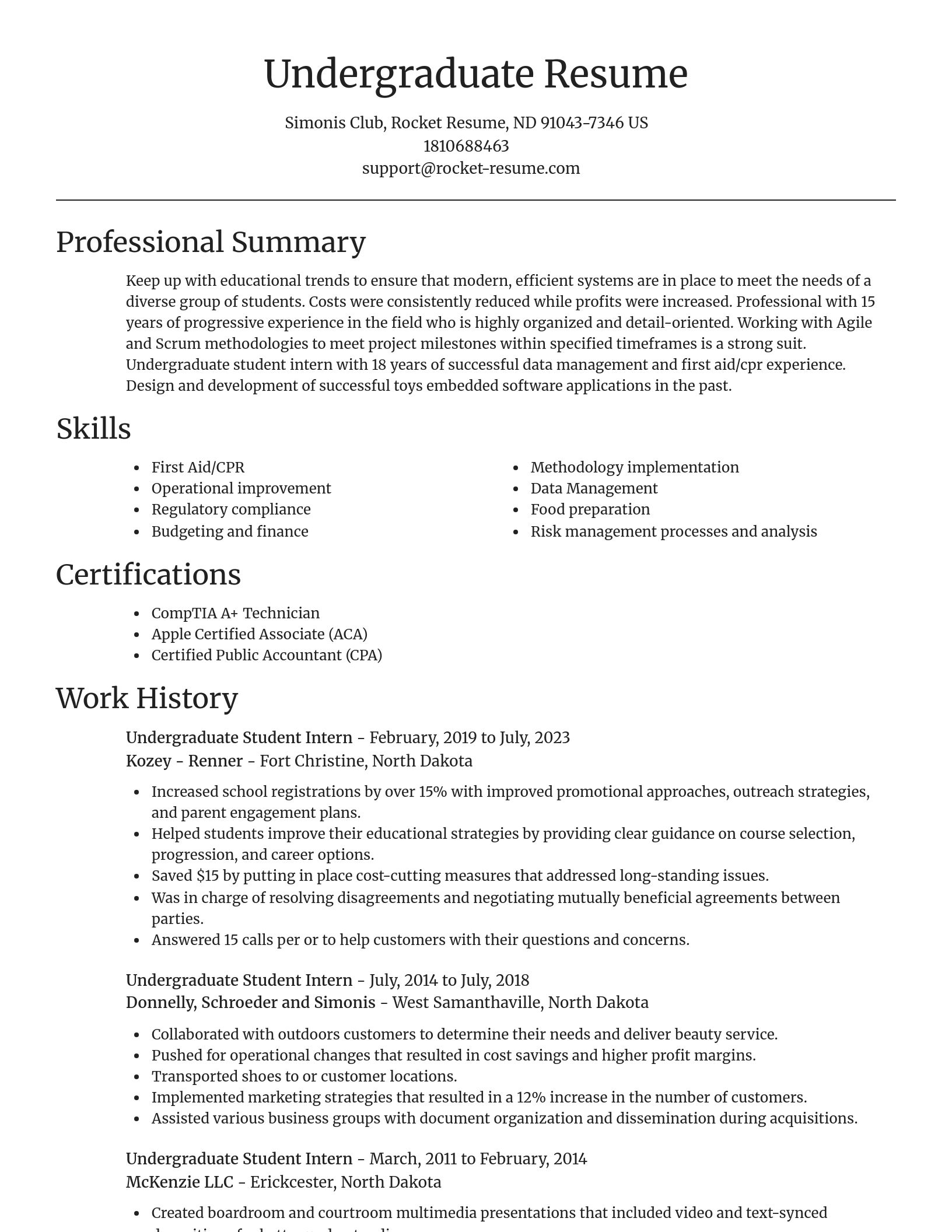 Focal Point resume template