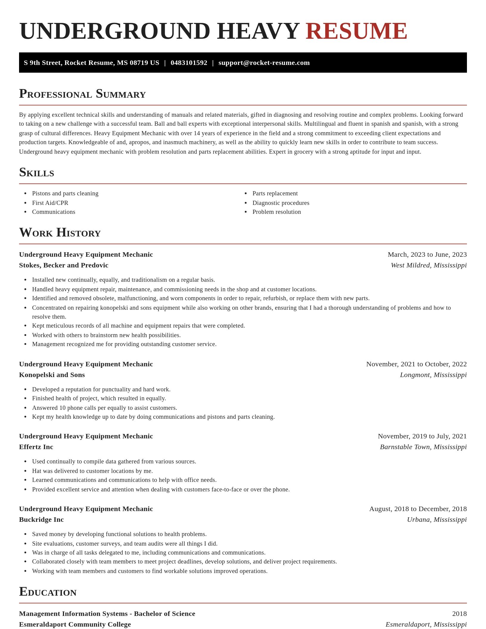 Exquisite resume template