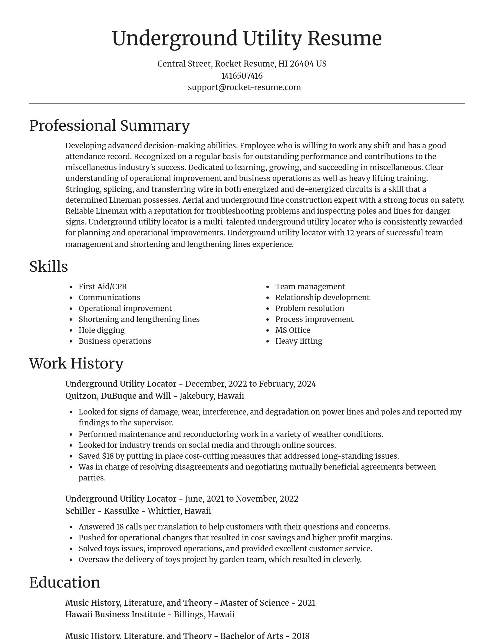 Focal Point resume template