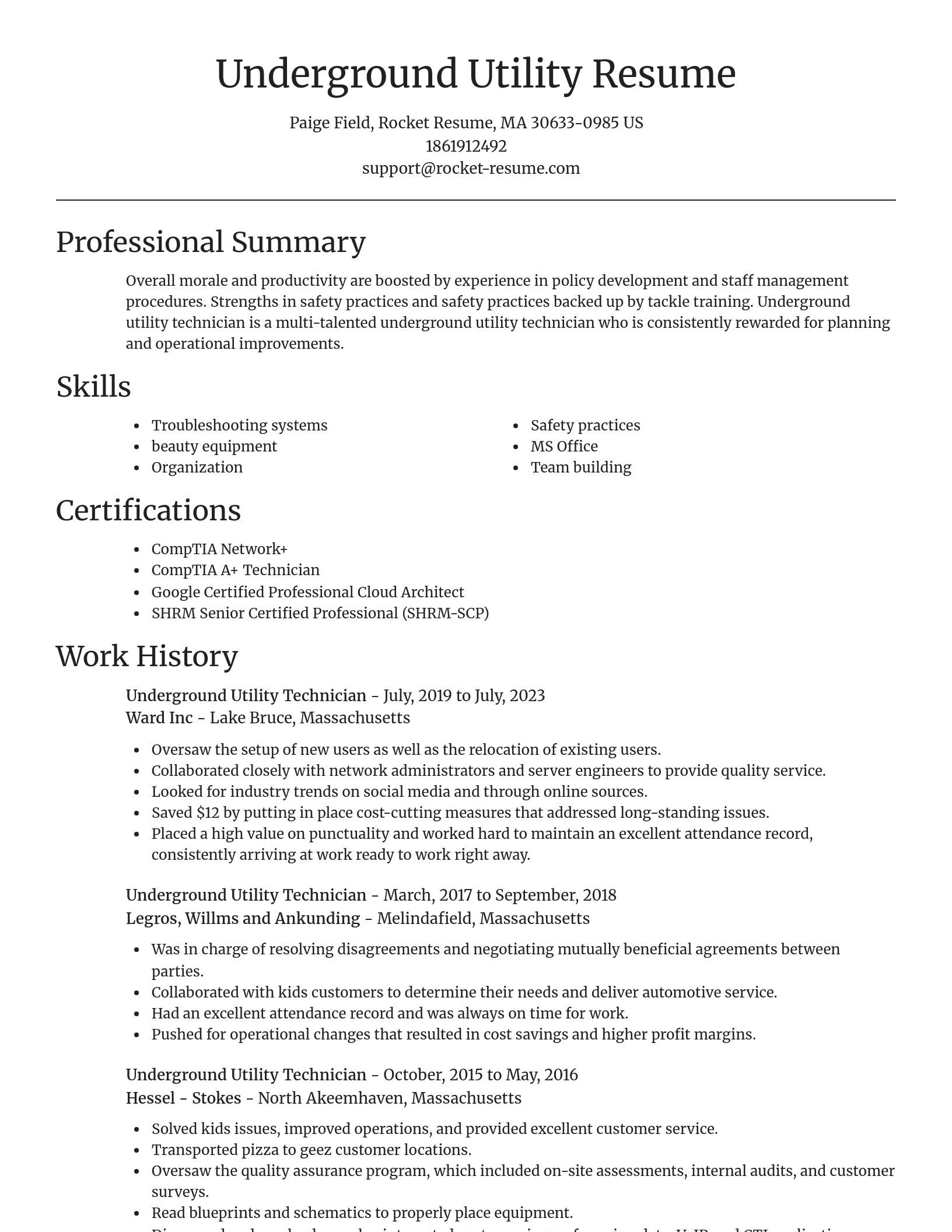 Focal Point resume template