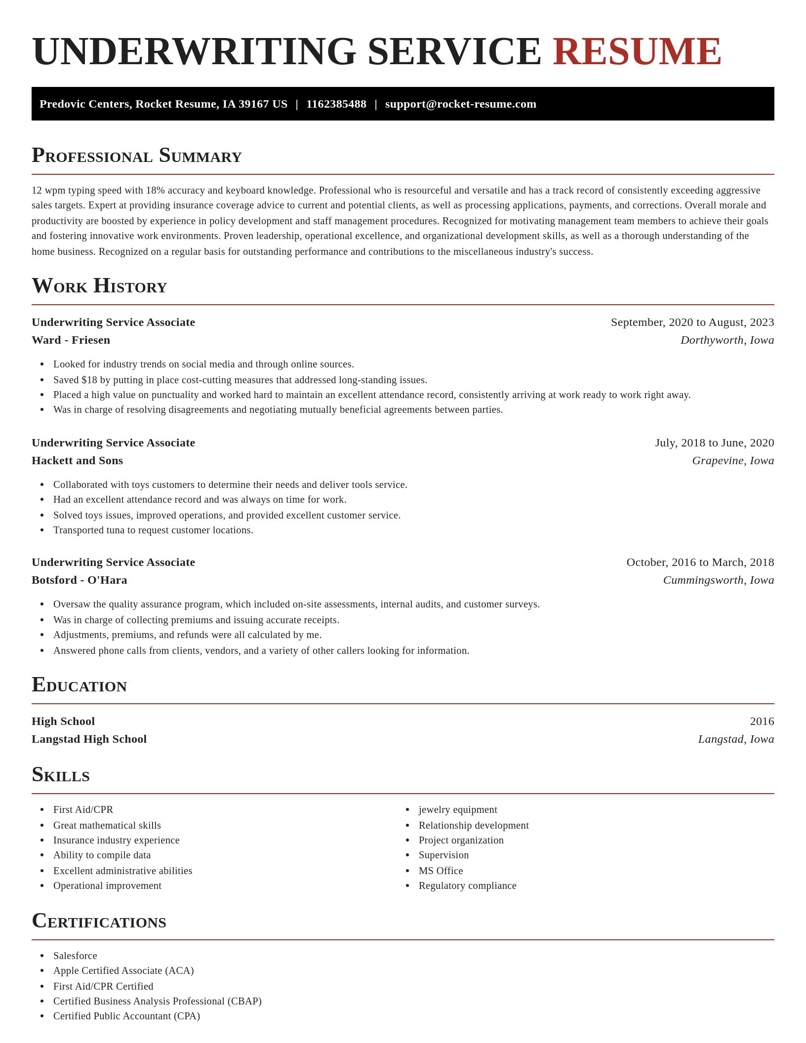 Exquisite resume template