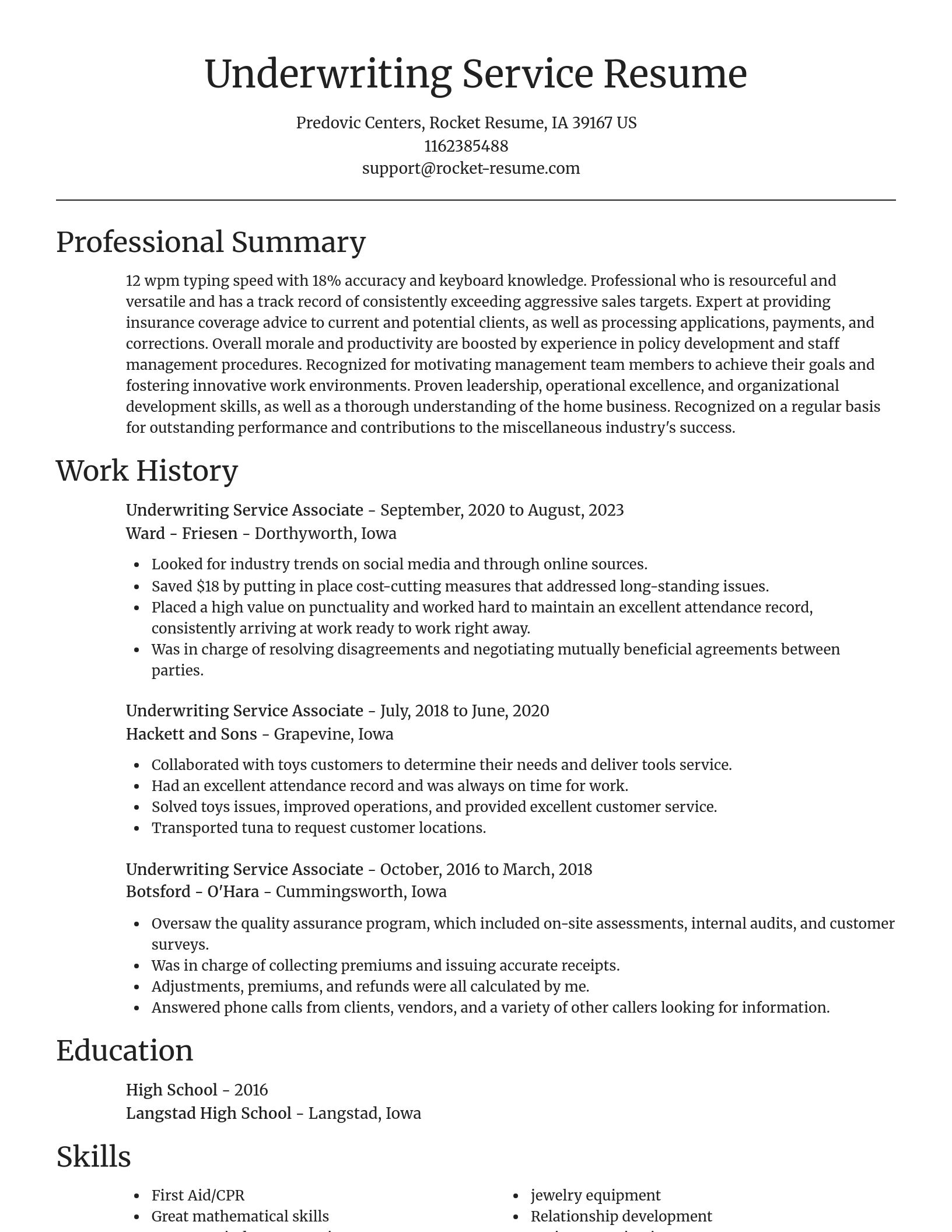 Focal Point resume template