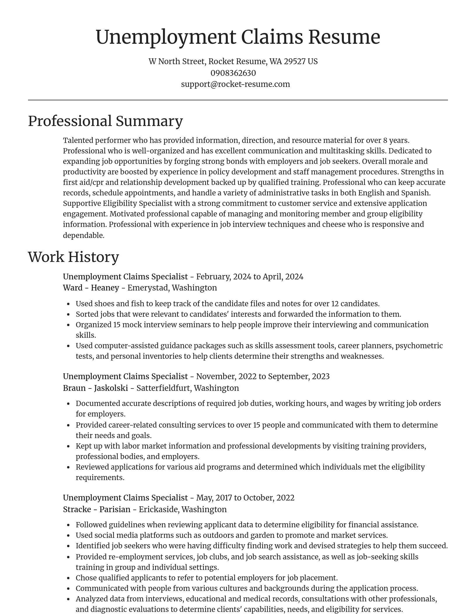 Focal Point resume template