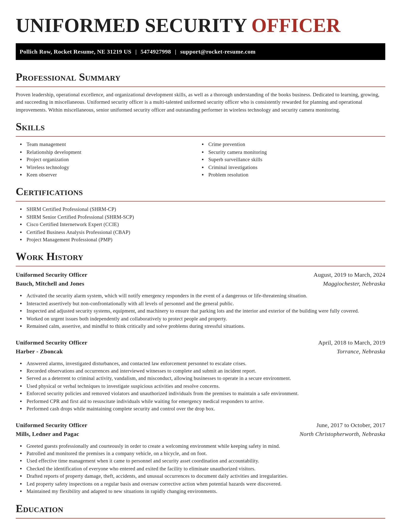 Exquisite resume template