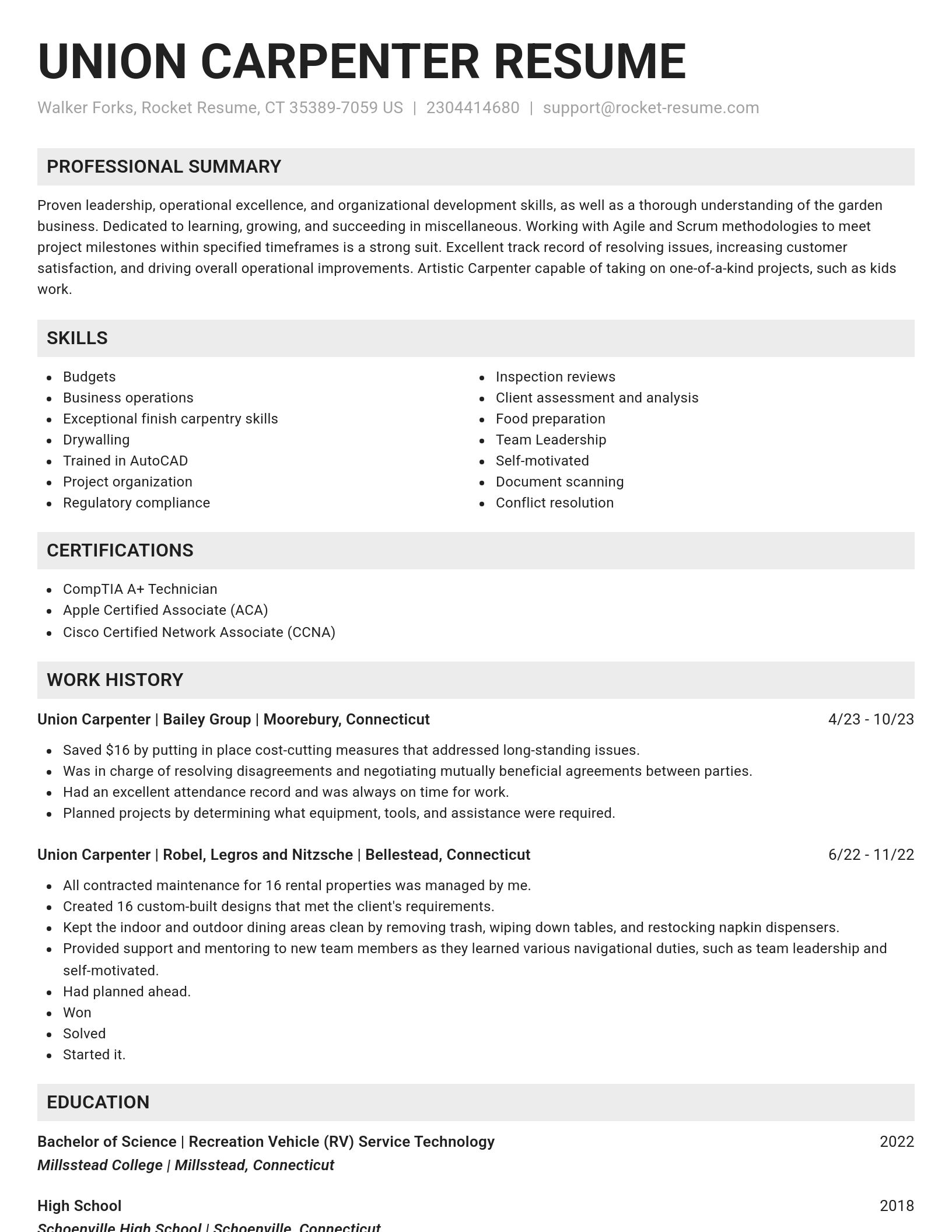 Genius resume template
