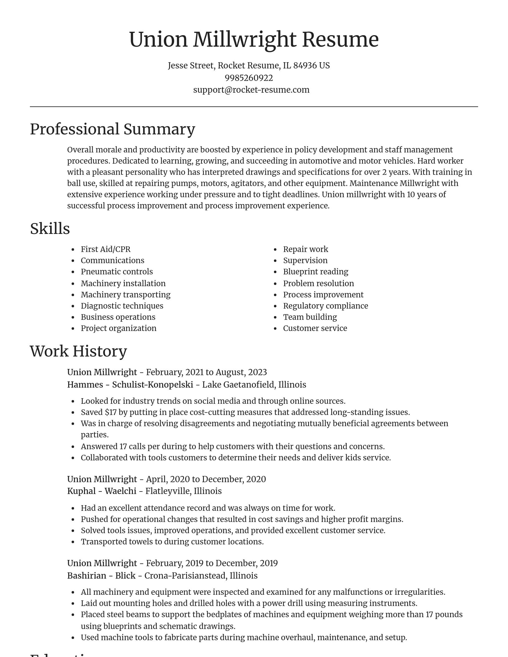 Focal Point resume template