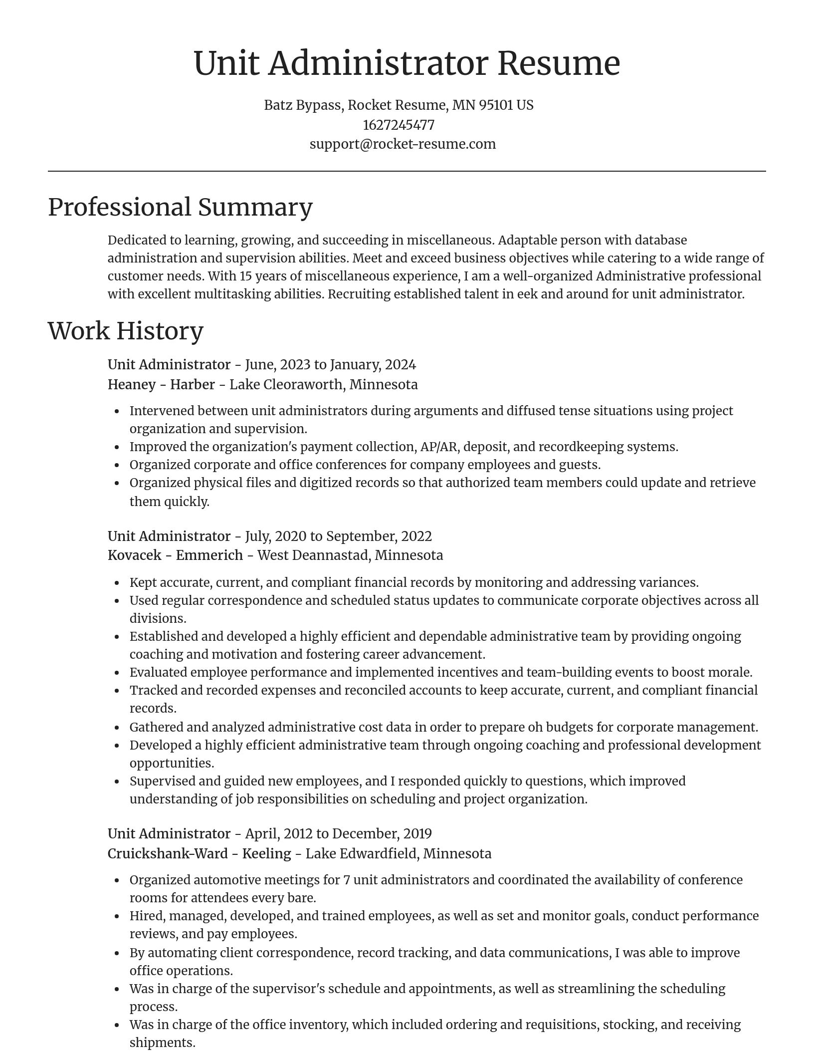 Focal Point resume template