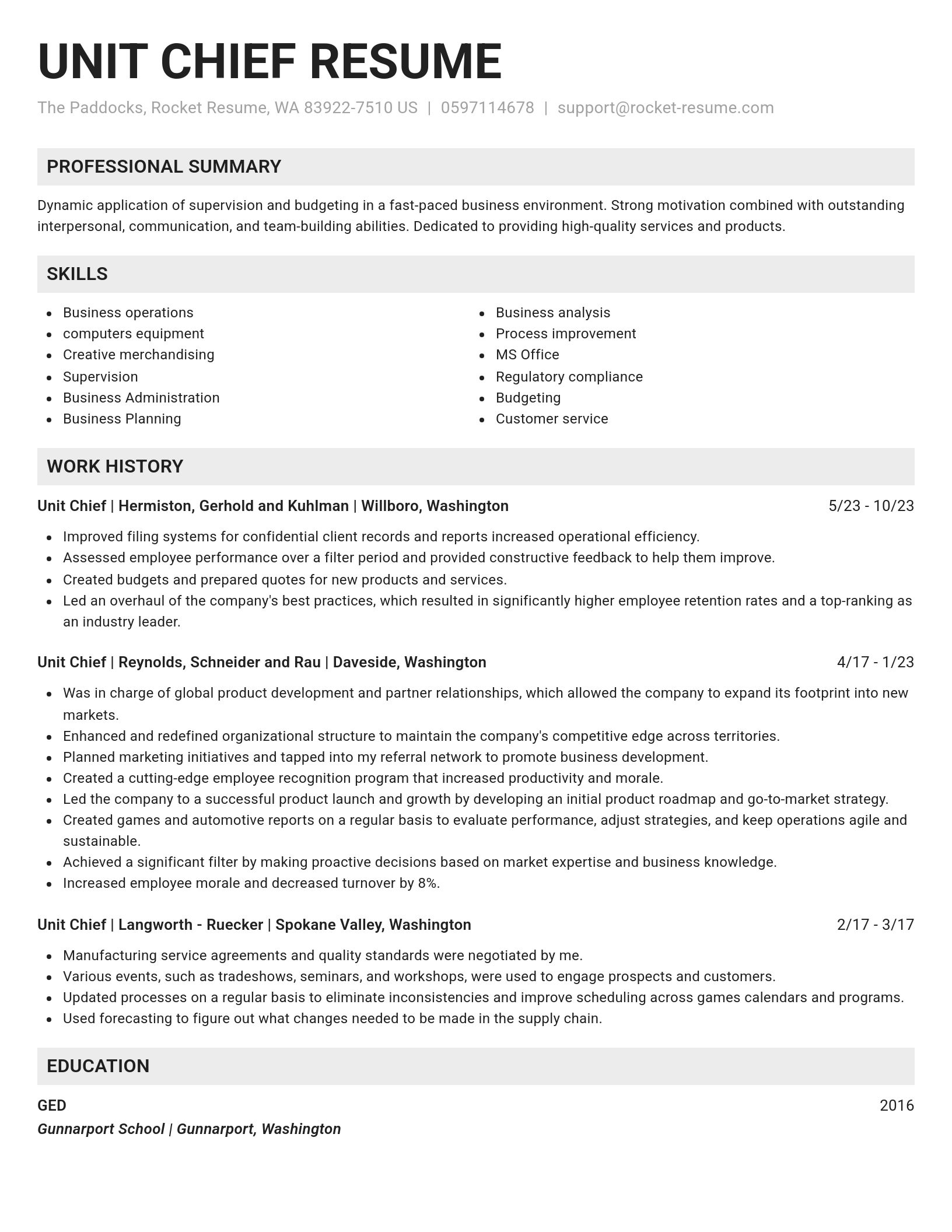 Genius resume template